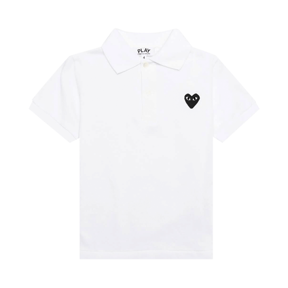 Comme des Garçons PLAY Emblem Polo Shirt White