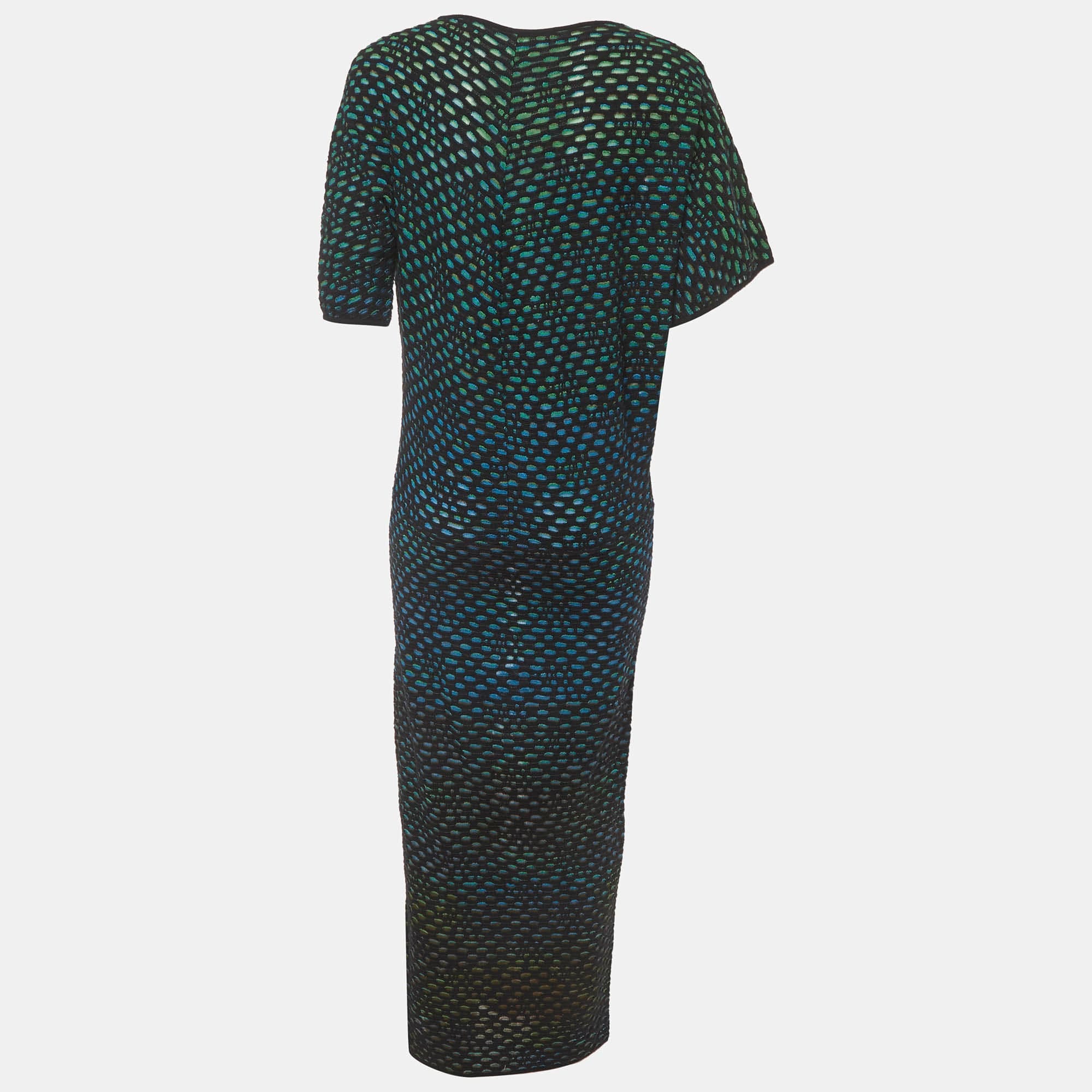 M Missoni Multicolour Dobby Knit Maxi Dress