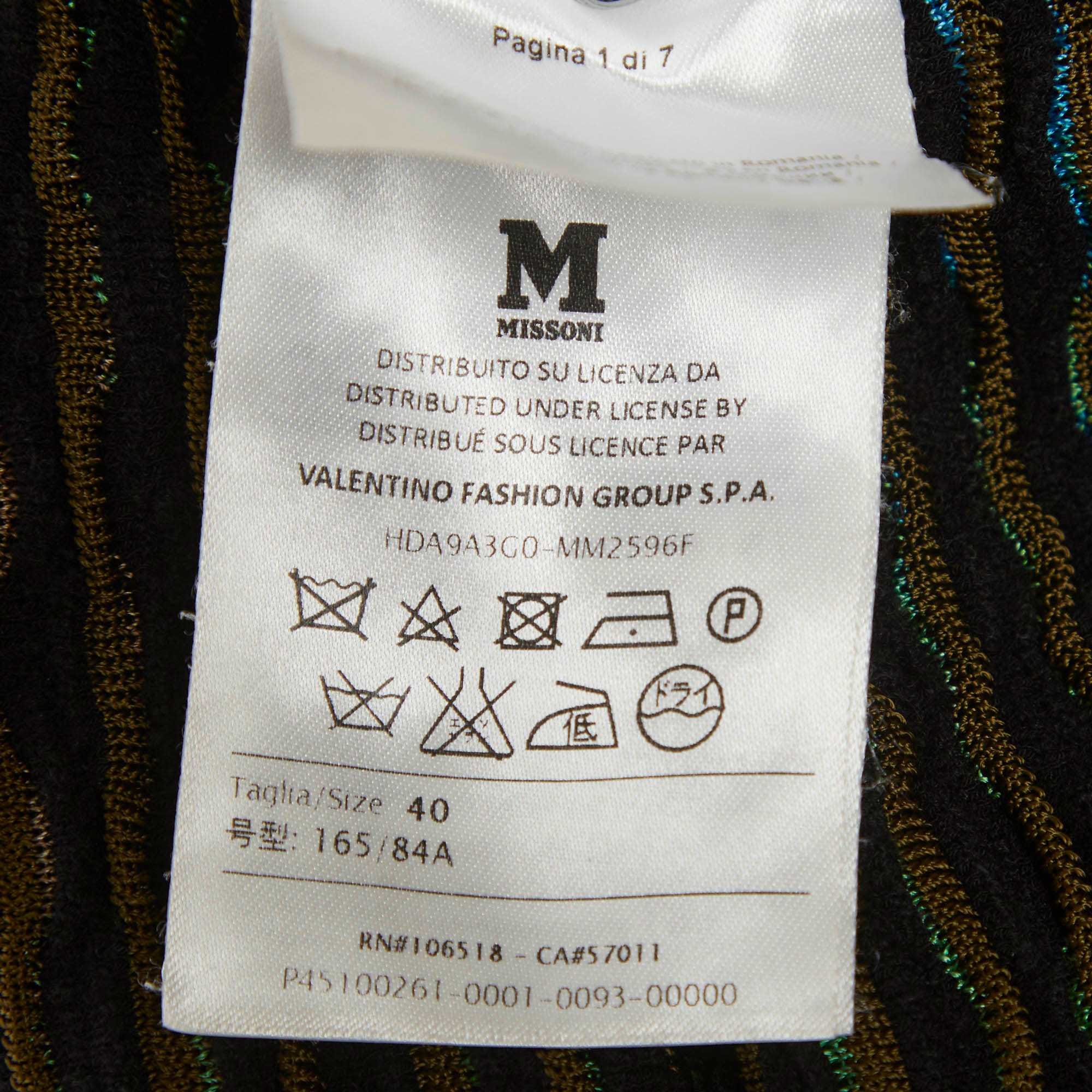 M Missoni Multicolour Dobby Knit Maxi Dress