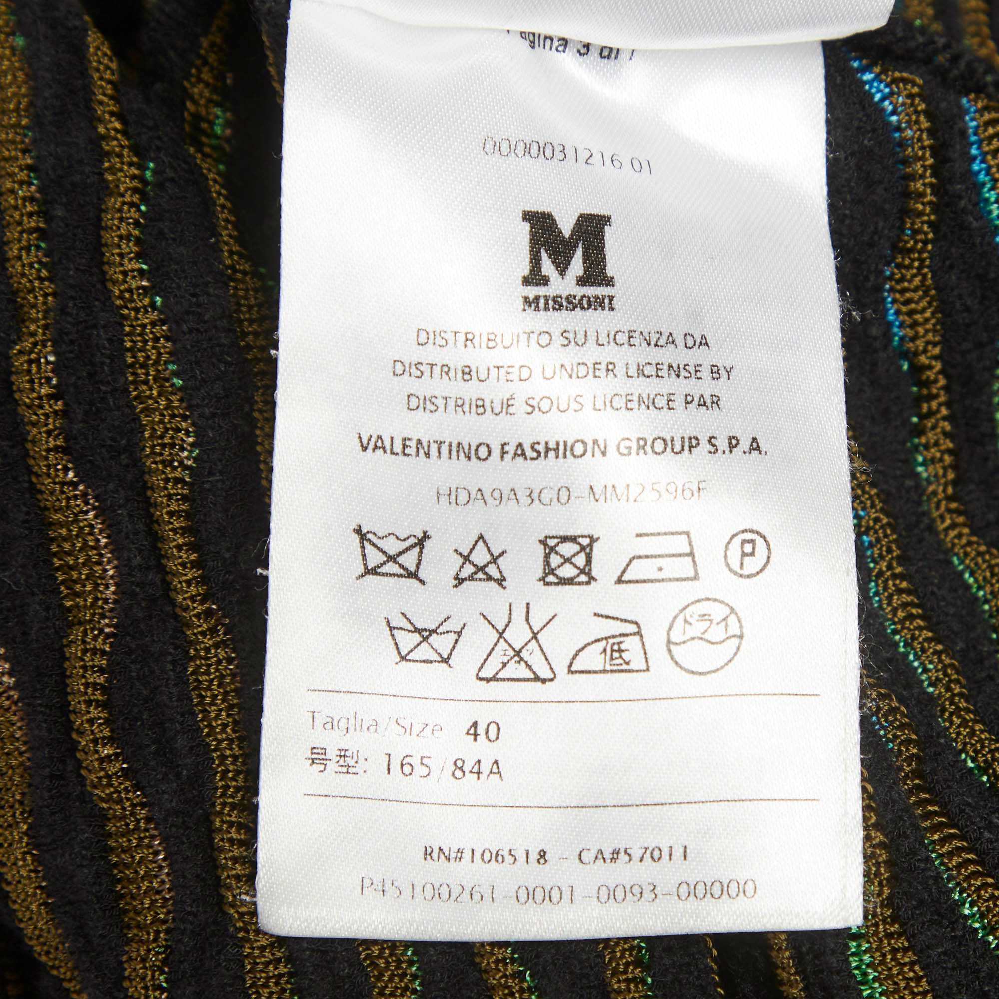 M Missoni Multicolour Dobby Knit Maxi Dress