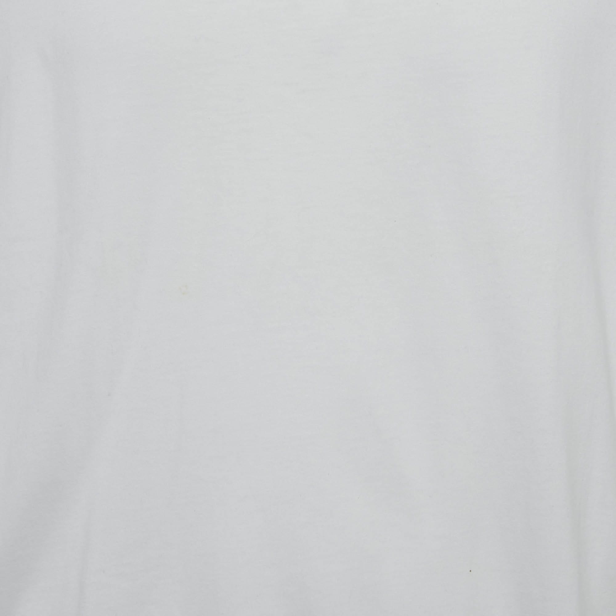 White Jersey Crewneck T - Shirt Xl