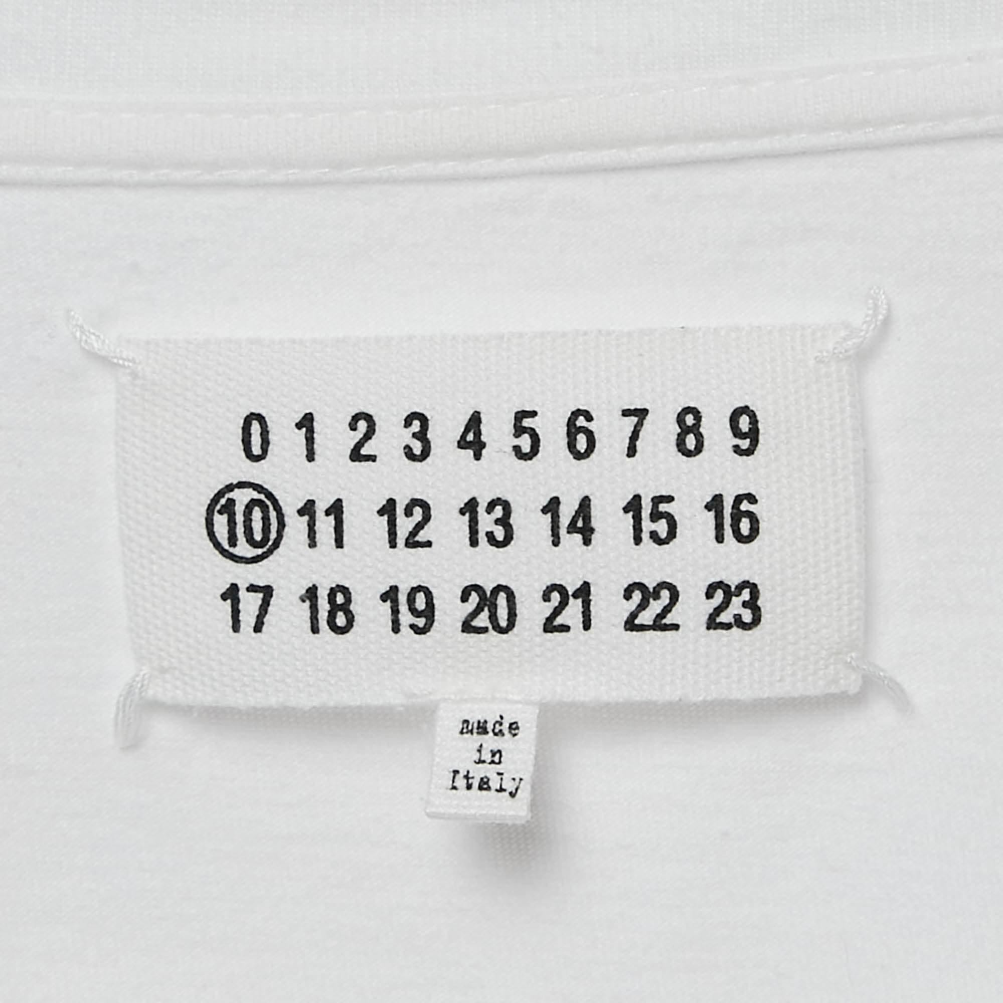 White Jersey Crewneck T - Shirt Xl