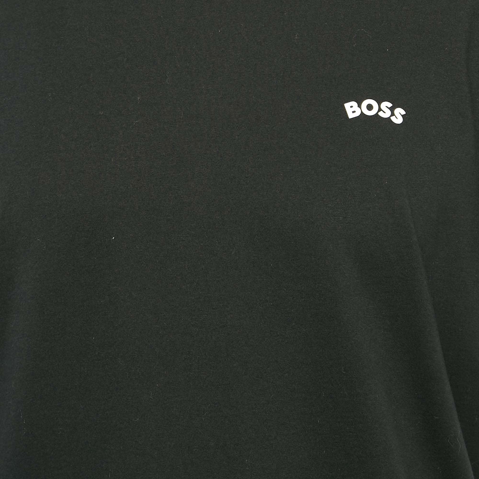 Logo Black Logo Print Jersey Crew Neck T - Shirt Xl