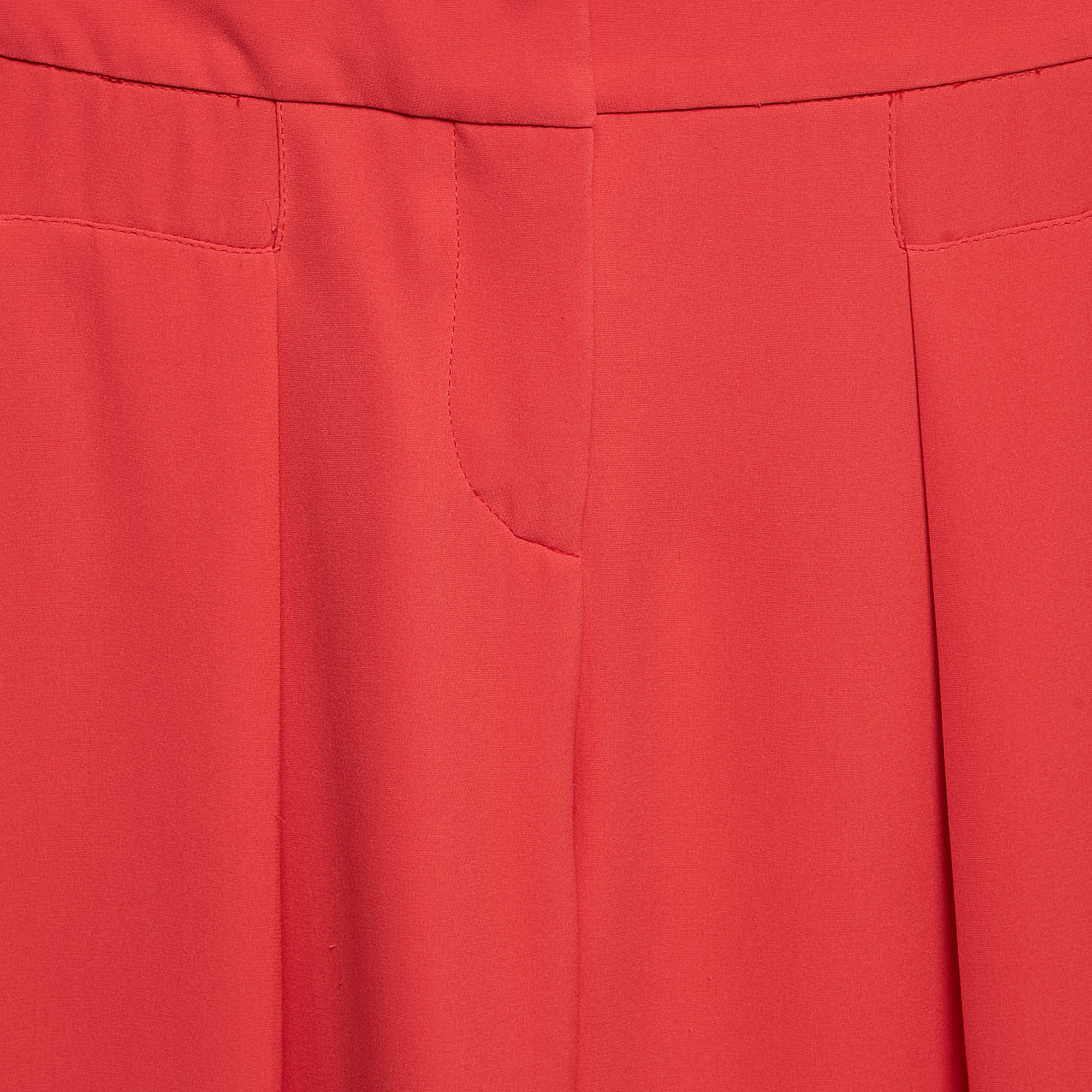 SILK Pink Silk Pleated Trousers