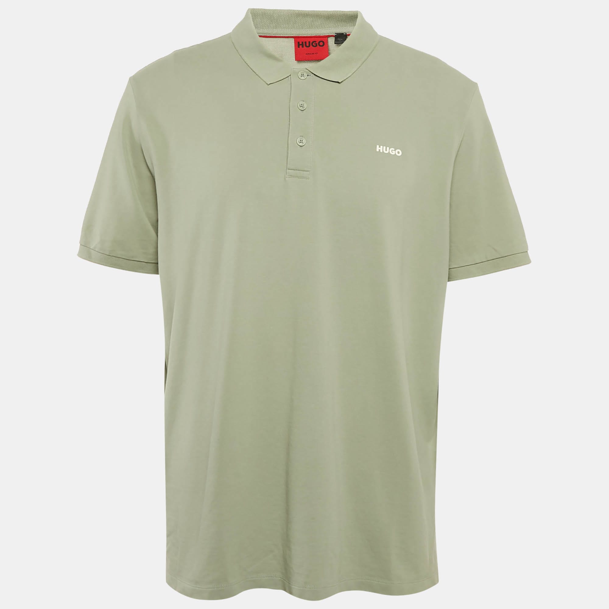 Polo Green Pique Cotton Polo T - Shirt Xxl