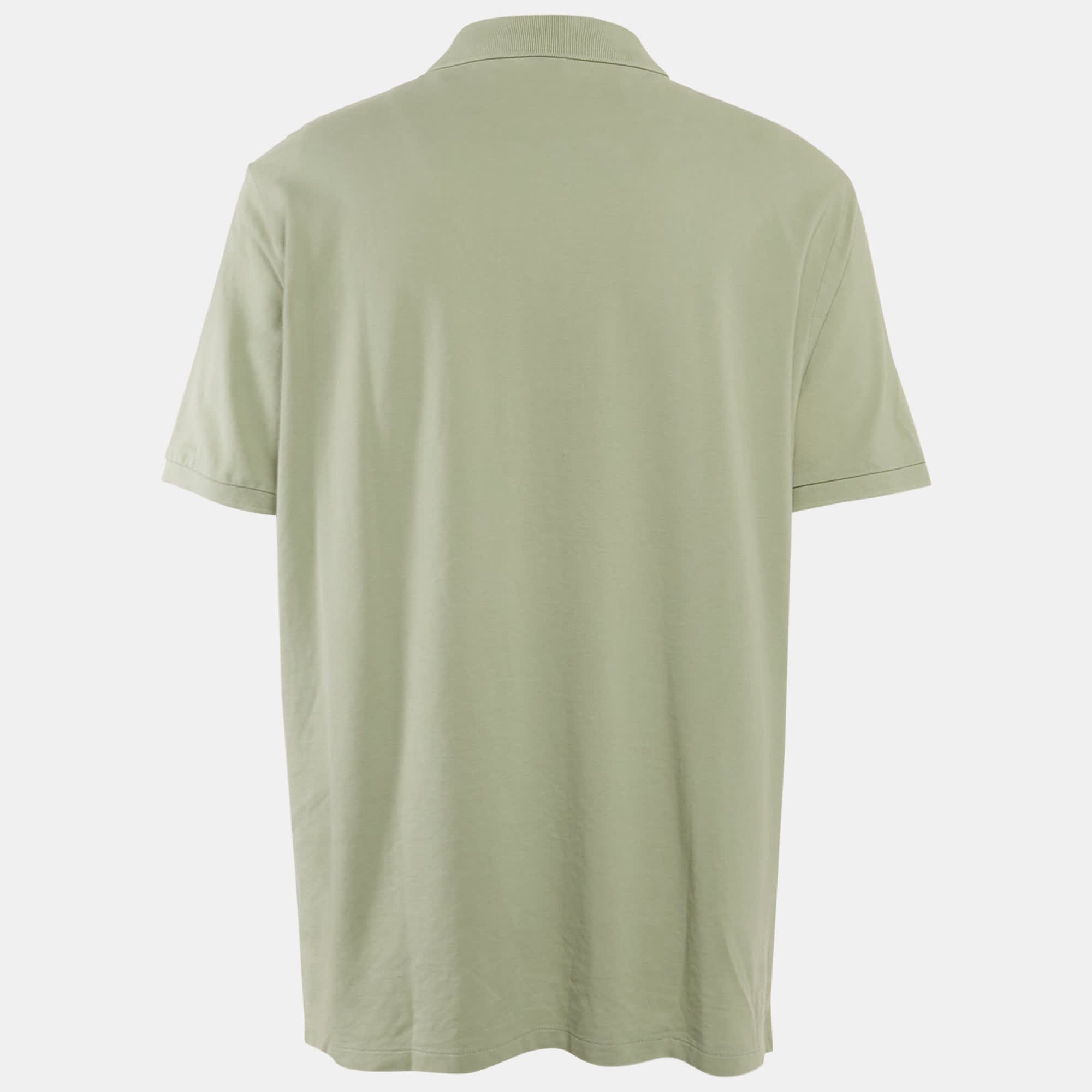Polo Green Pique Cotton Polo T - Shirt Xxl