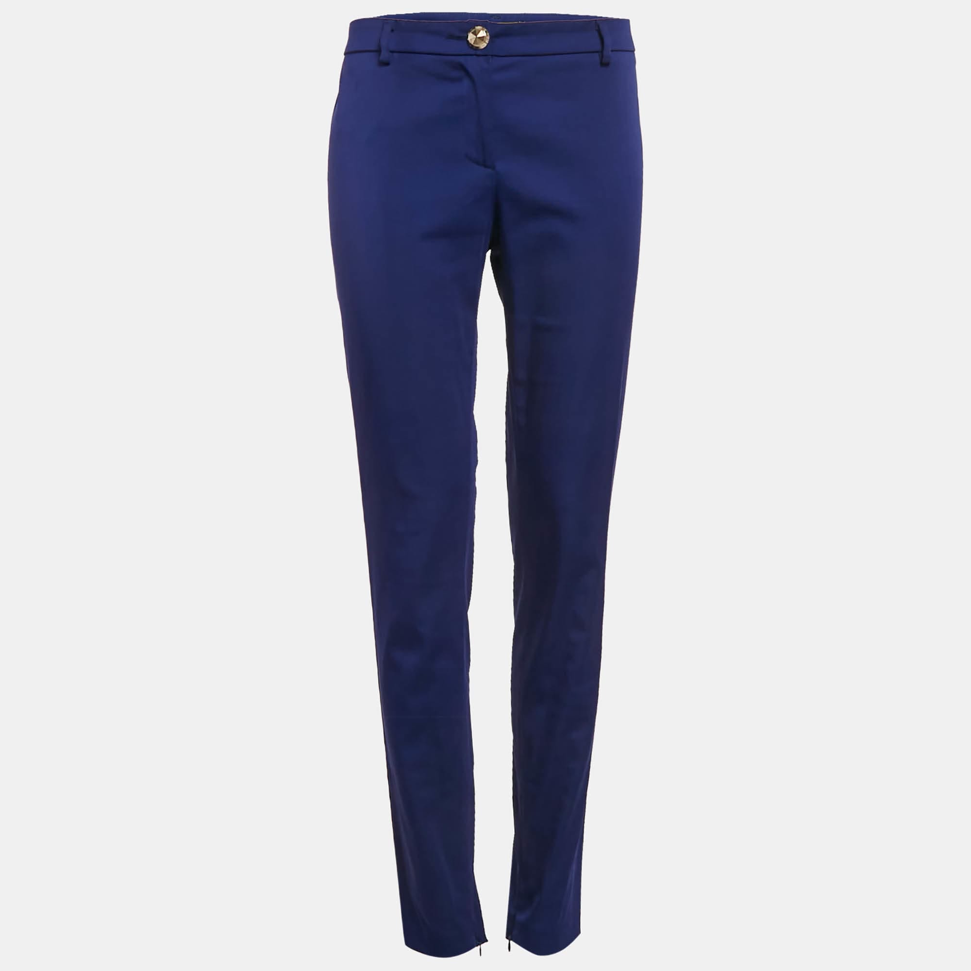 Blue Jeans Blue Stretch Cotton Skinny Pants