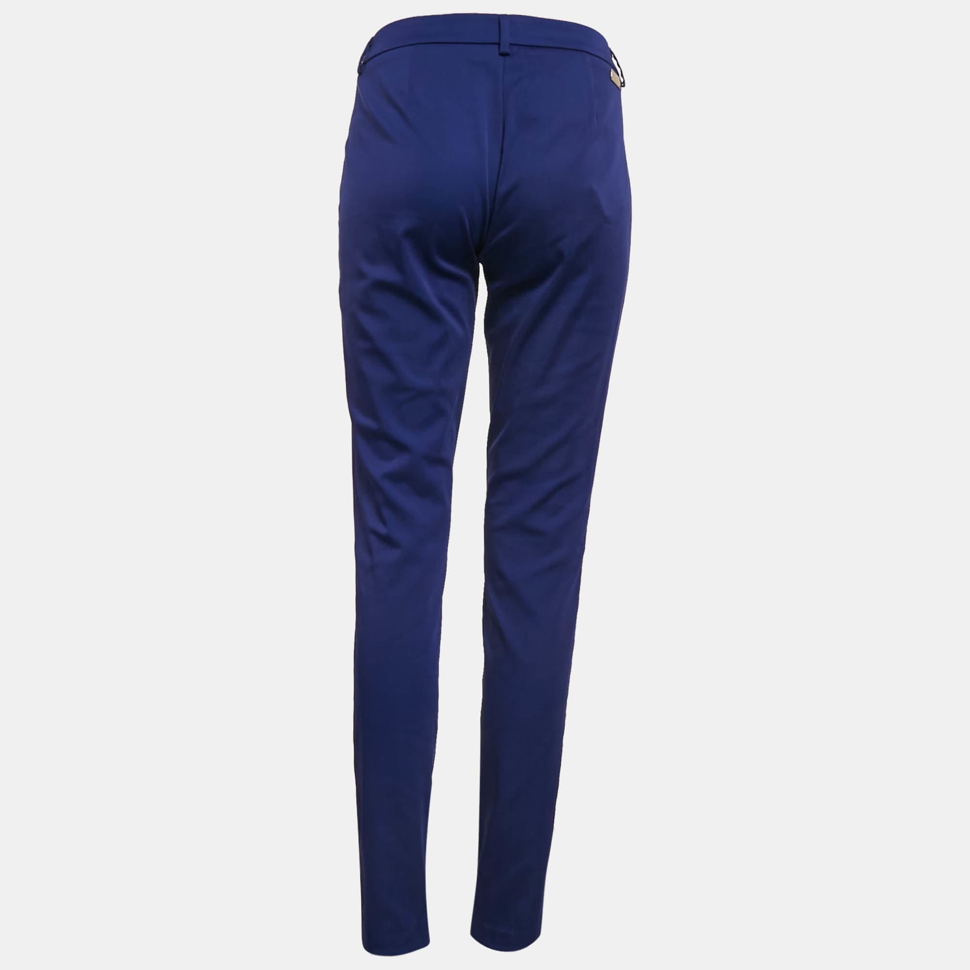 Blue Jeans Blue Stretch Cotton Skinny Pants