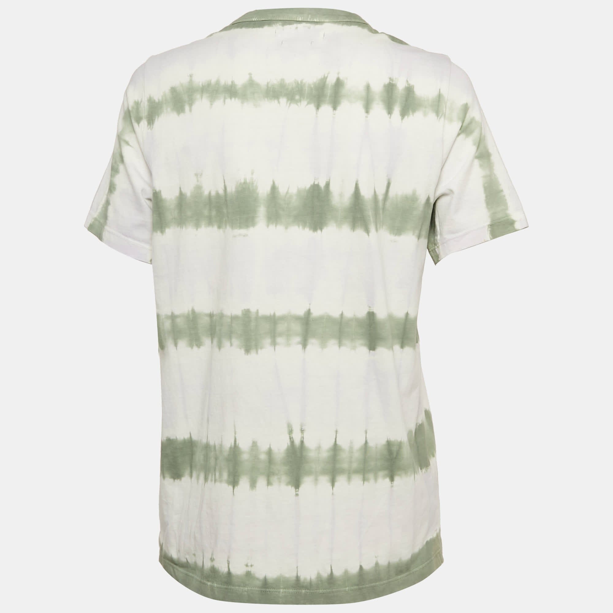 Etoile White/green Tie - Dye Cotton Dena T - Shirt