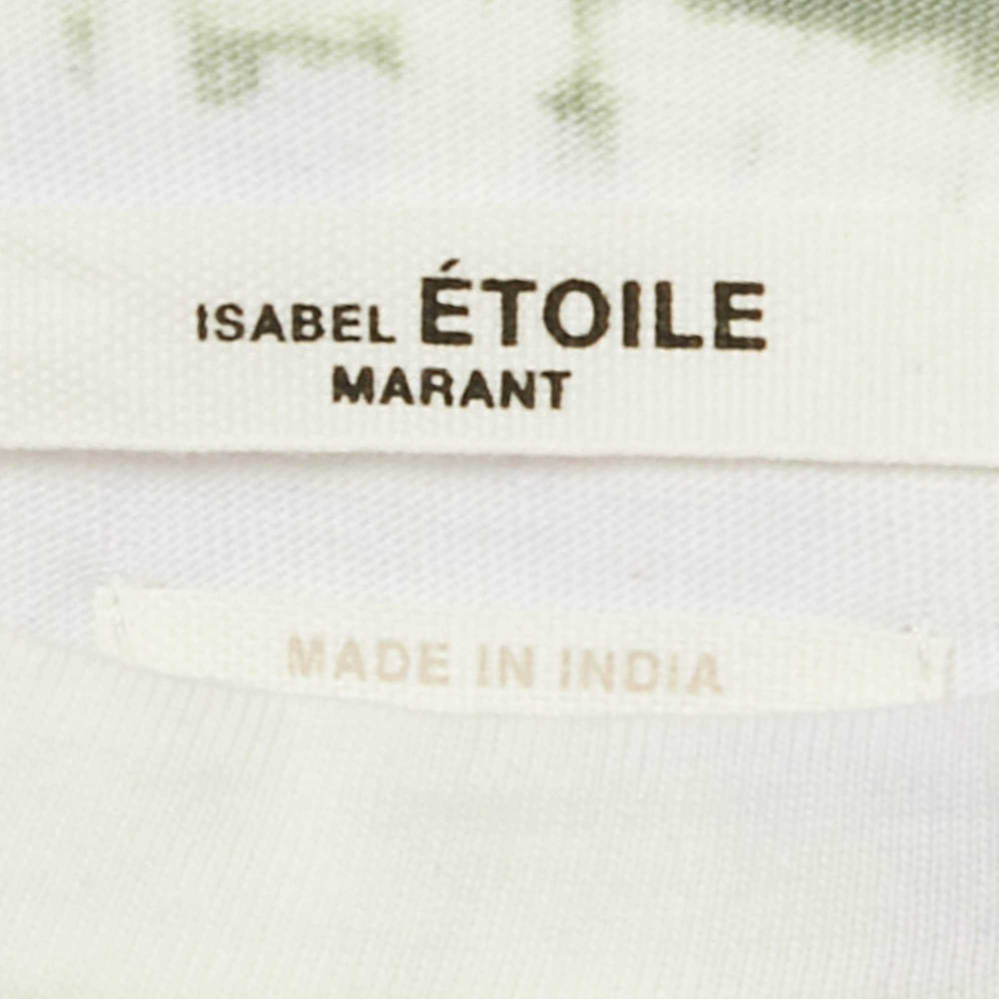 Etoile White/green Tie - Dye Cotton Dena T - Shirt
