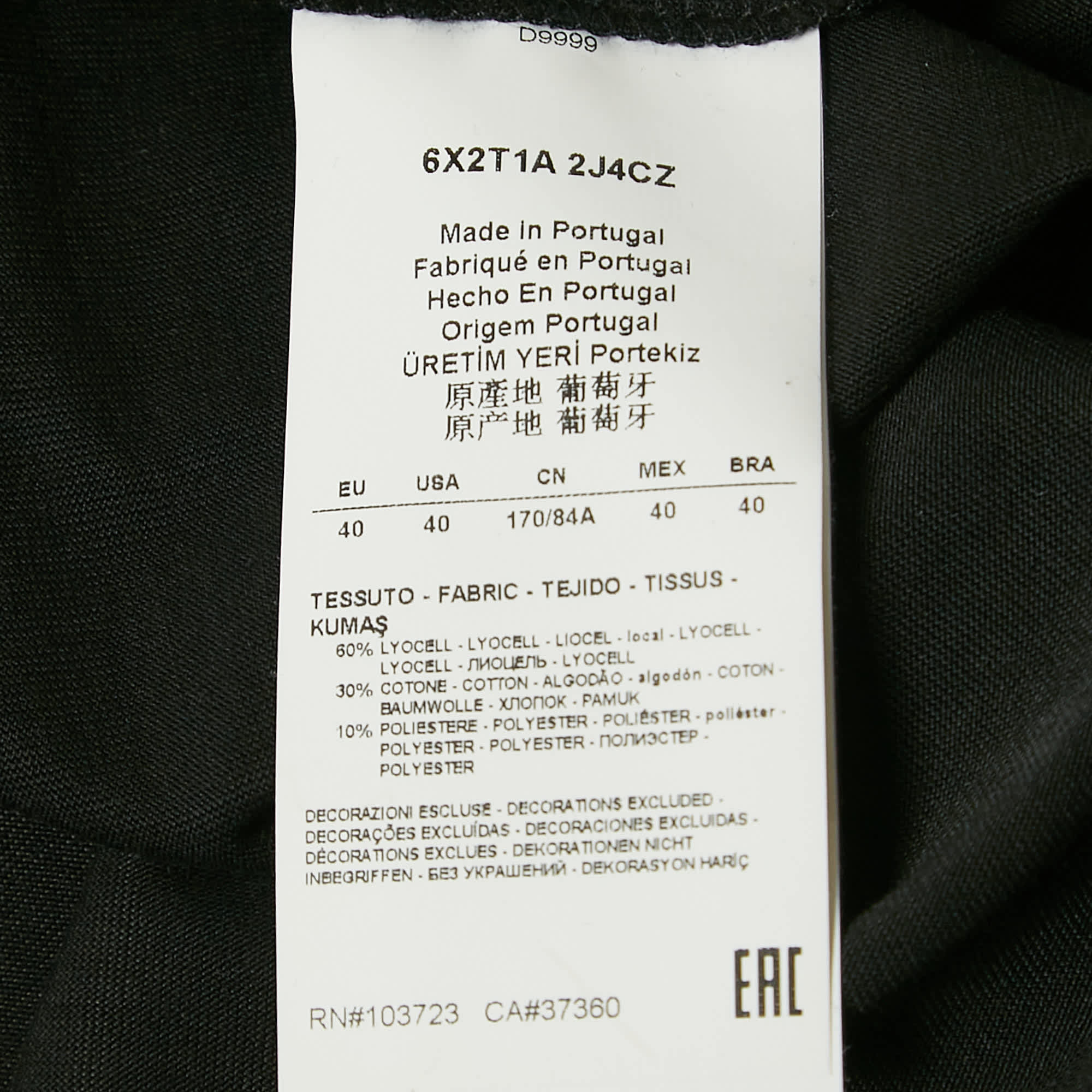 And Black Teddy And Rhinestone Embellished Jersey T - Shirt
