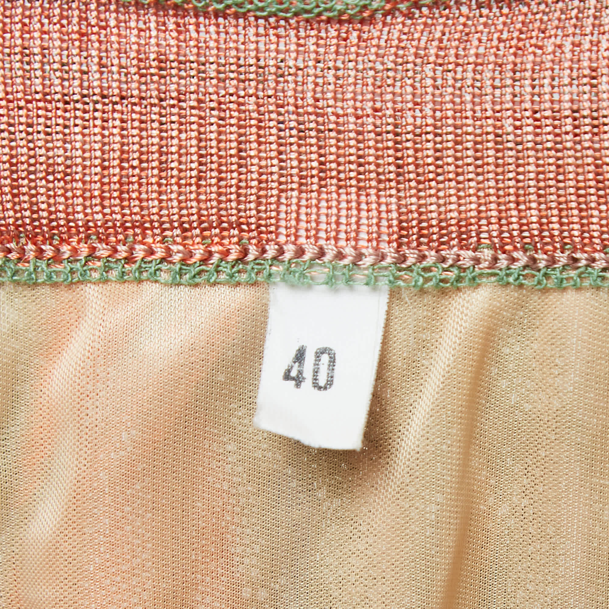 M Missoni Multicolor Striped Knit Mini Skirt
