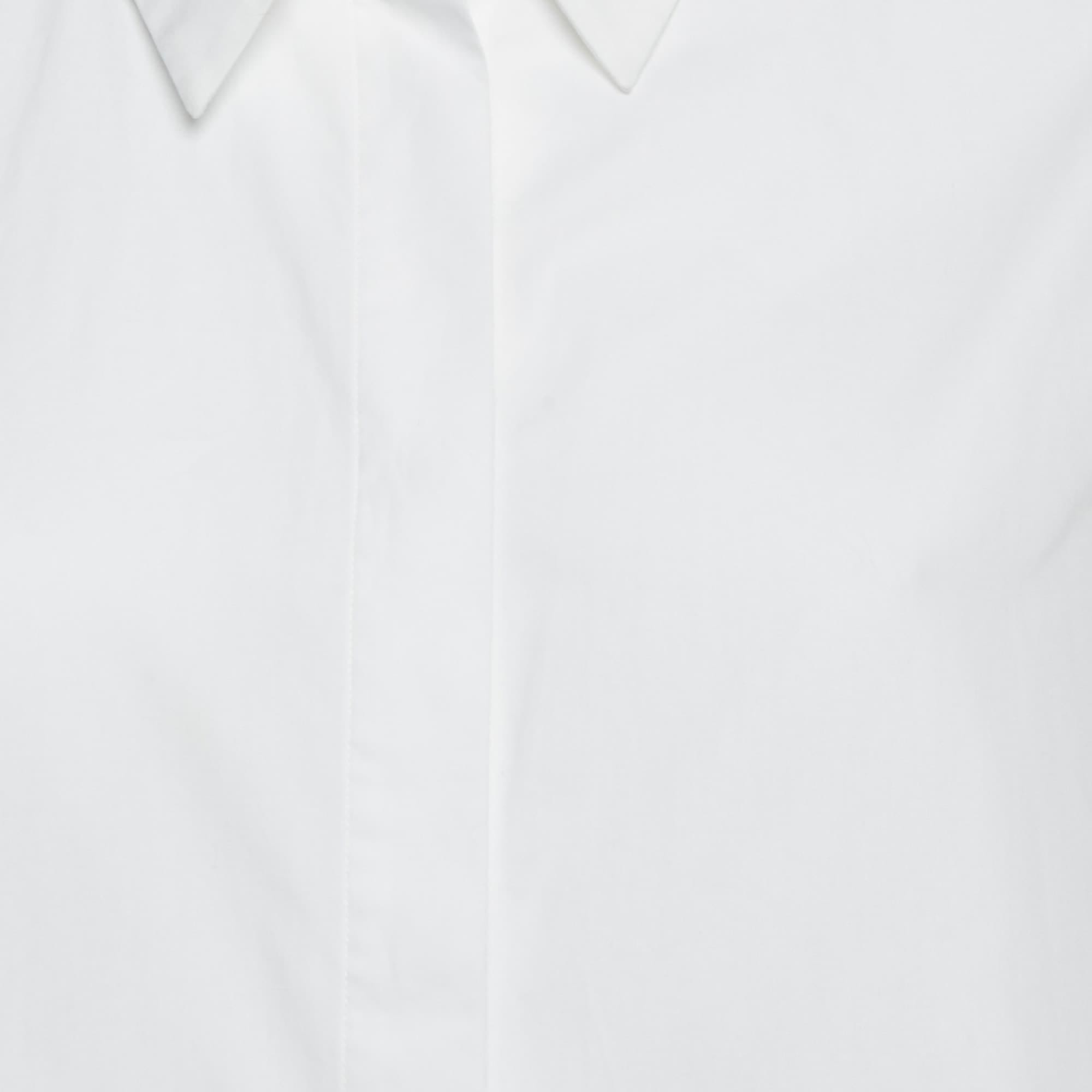 WHITE* Maje White Cotton Puff Sleeve Shirt