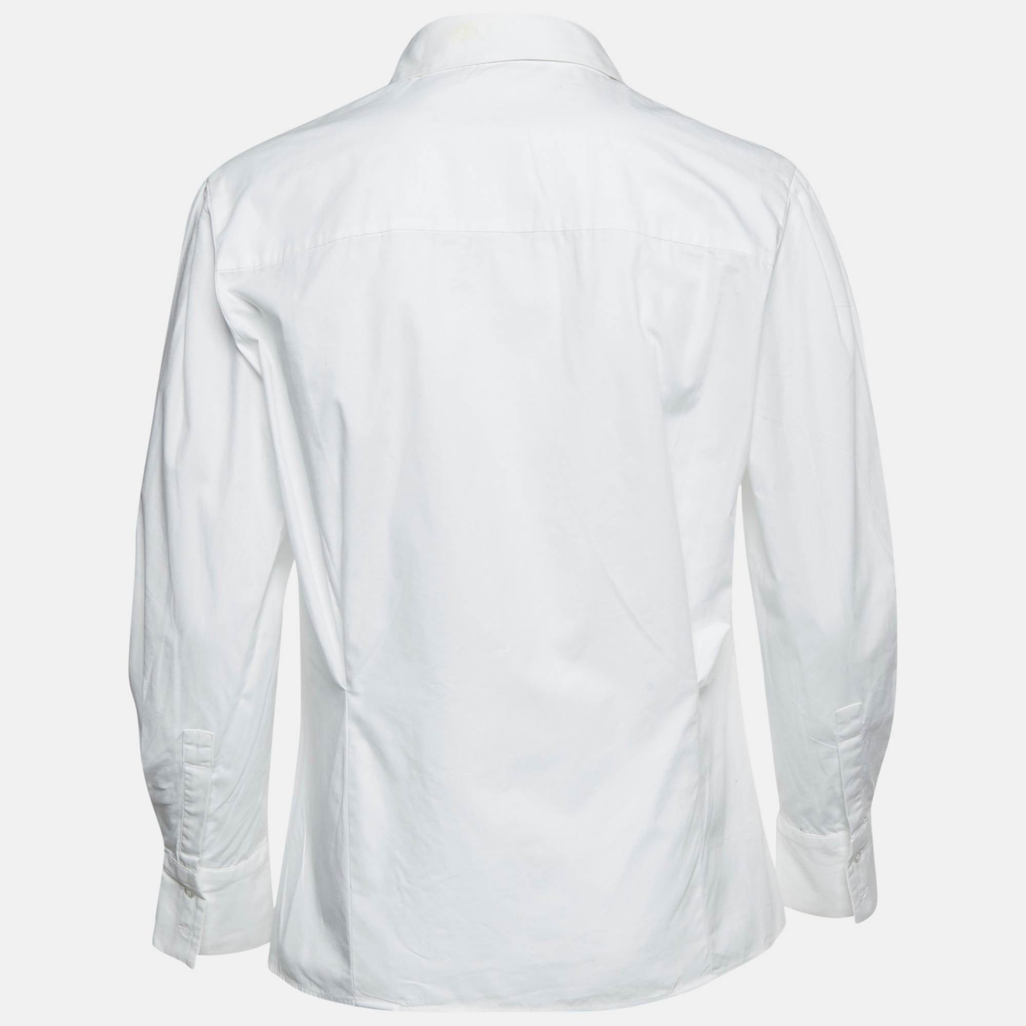 WHITE* Maje White Cotton Puff Sleeve Shirt