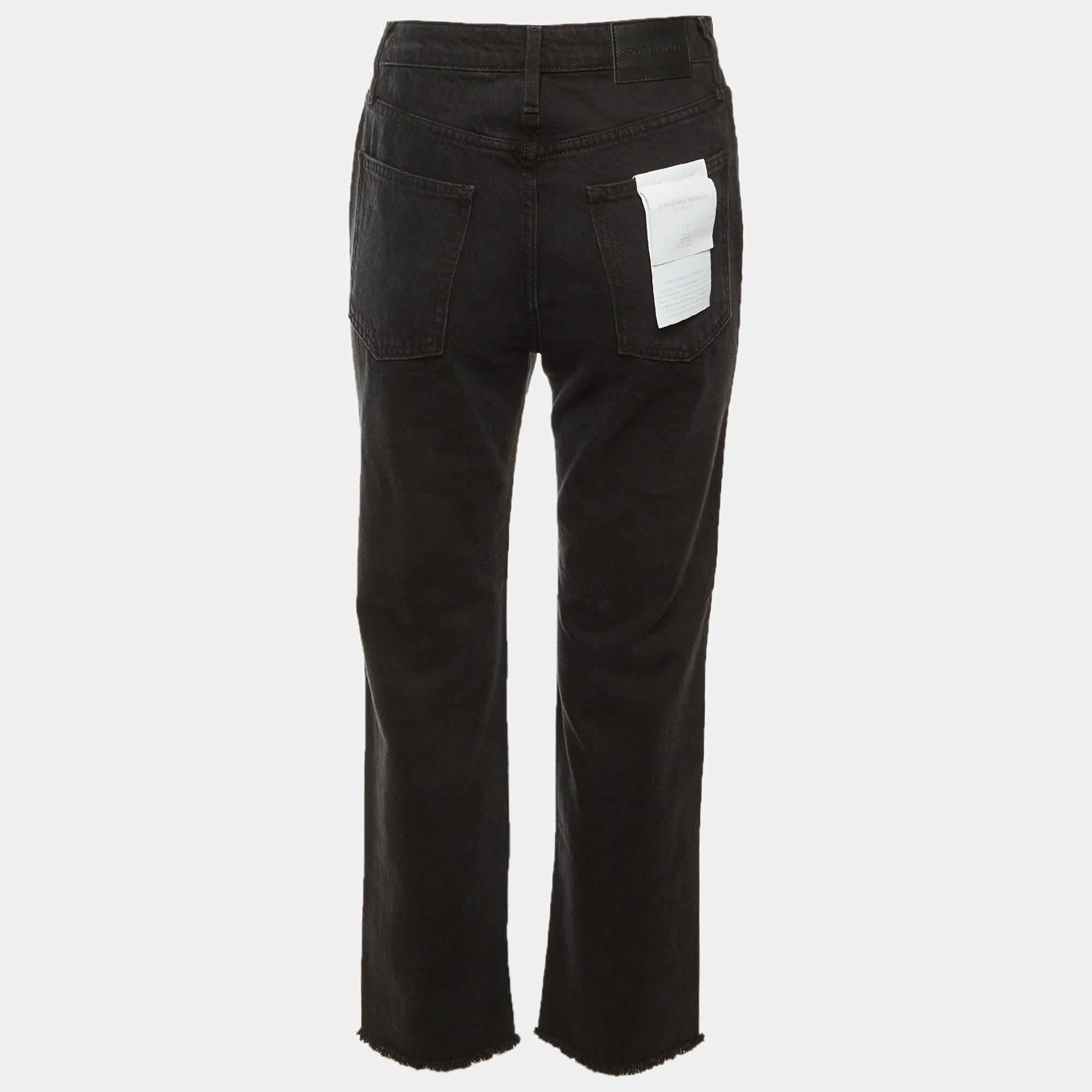 Jonathan Simkhai Blue Two Tone Denim Eliot Boyfriend Jeans