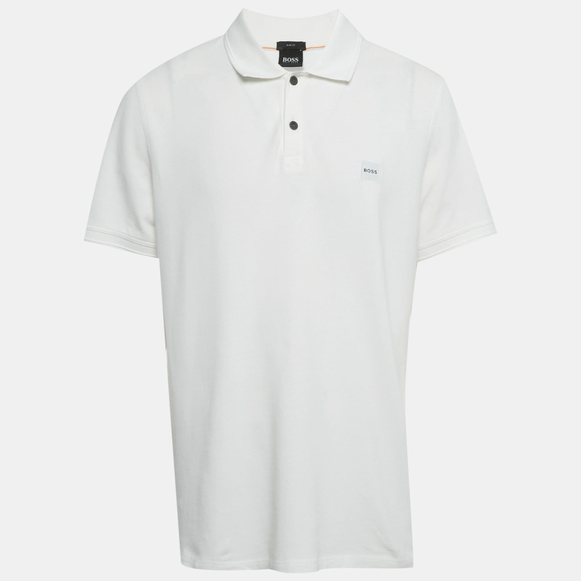 White Pique Slim Fit Polo T - Shirt Xxl