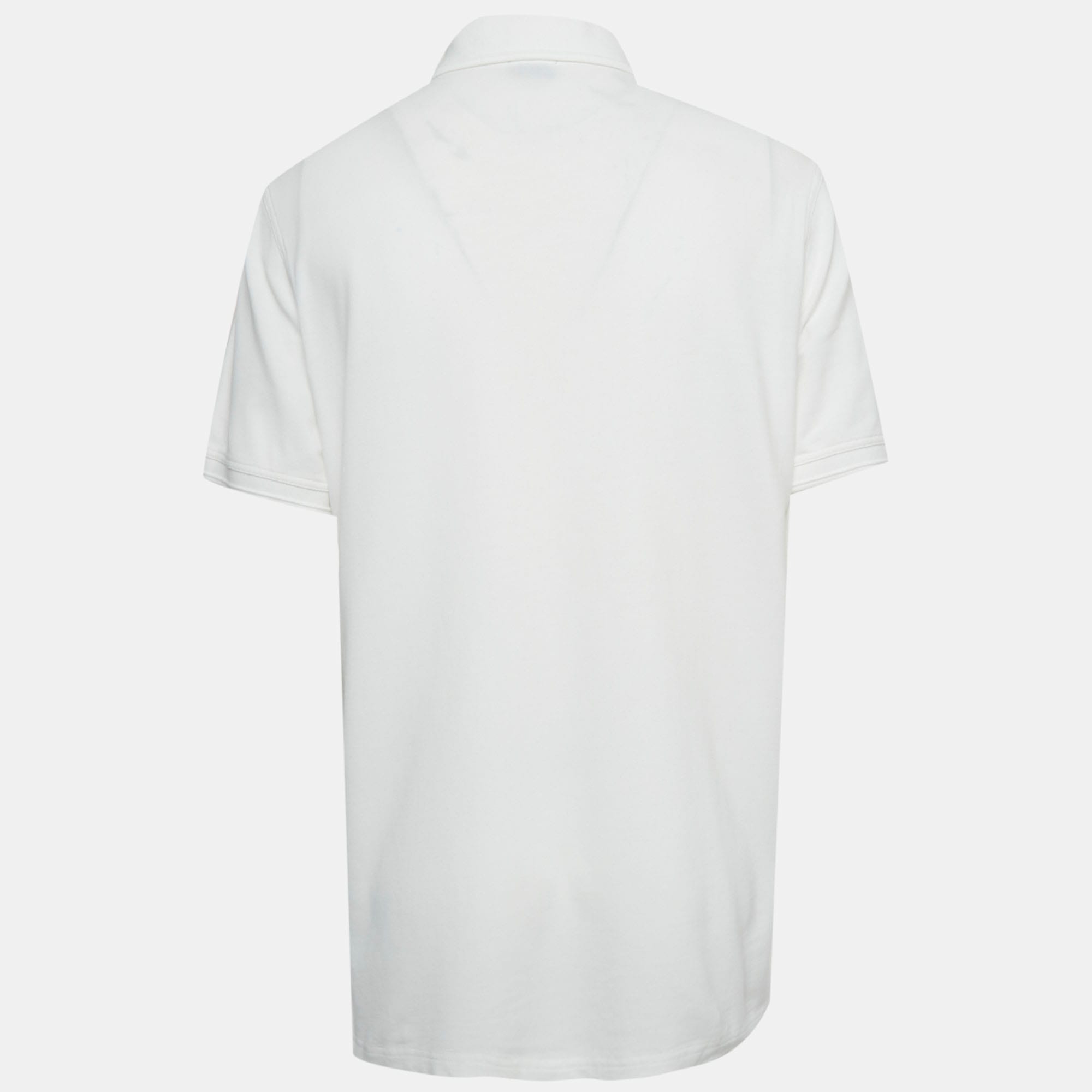 White Pique Slim Fit Polo T - Shirt Xxl