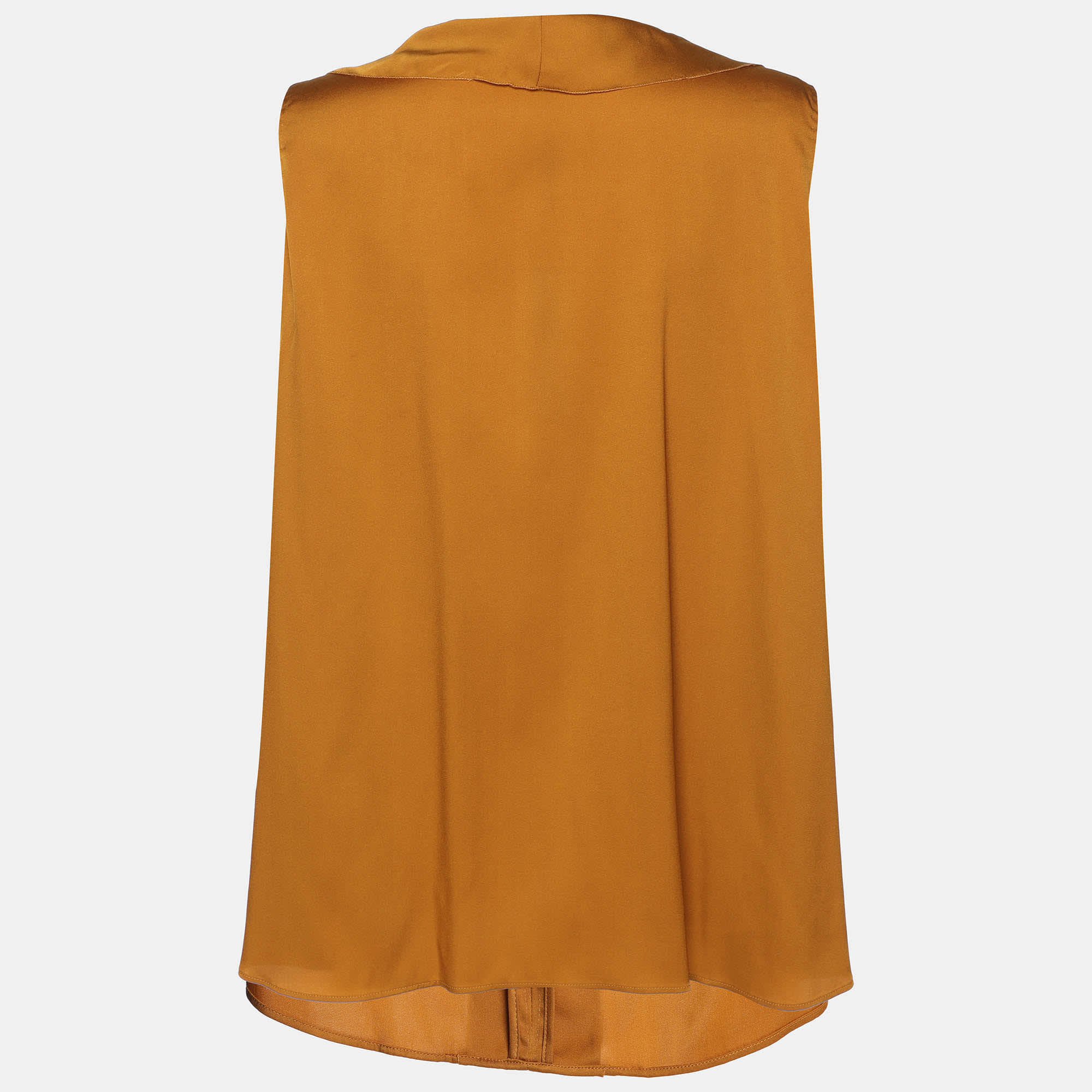 Elie Tahari Yellow Pepper Stretch Silk Andrea Blouse