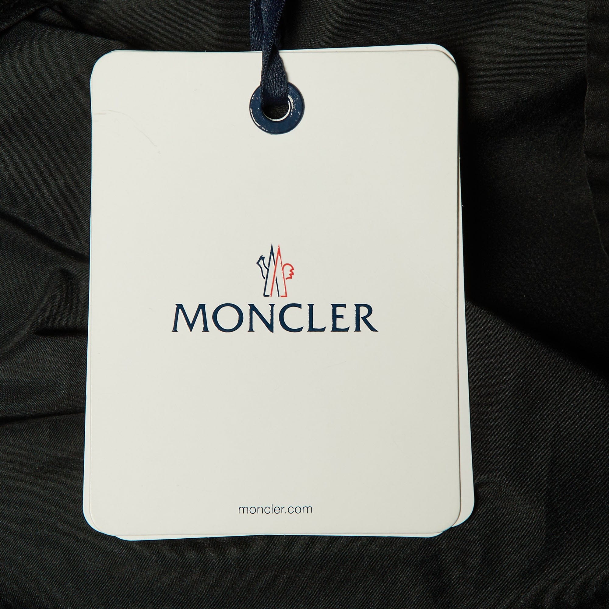 CASHMERE Moncler Black Cotton & Cashmere Blend Logo Applique Sweater Mini Dress
