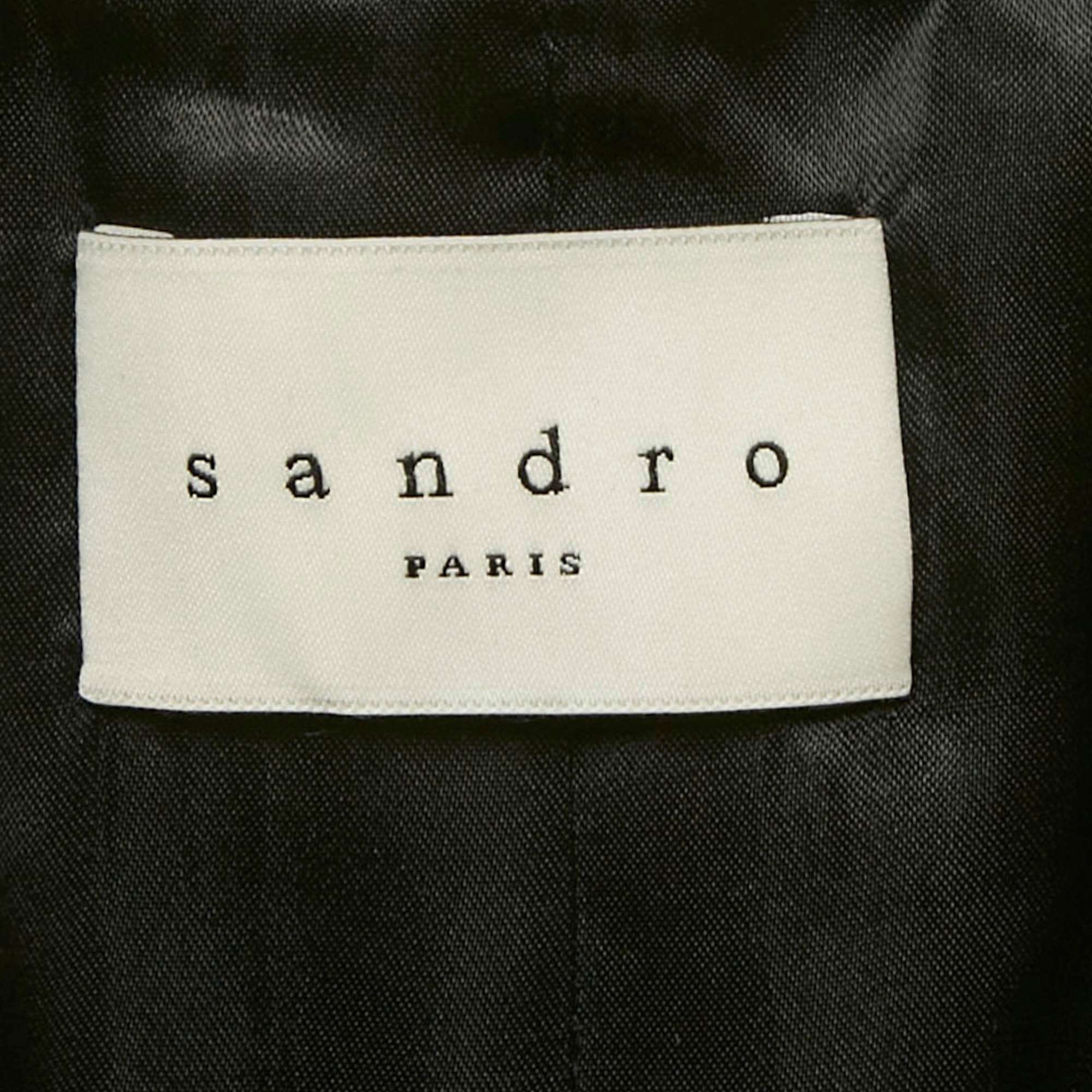 GABARDINE Sandro Beige Gabardine Short Coat