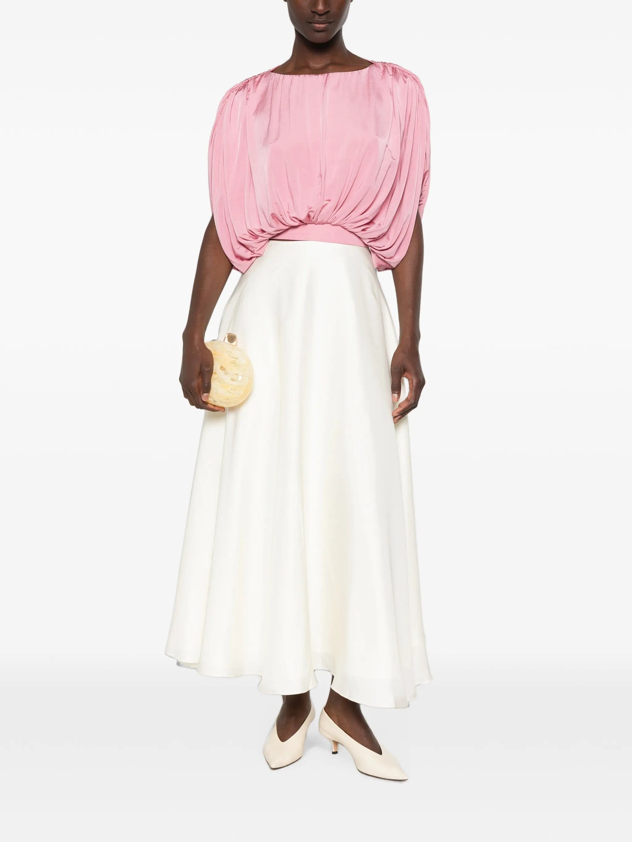 Abadia draped blouse