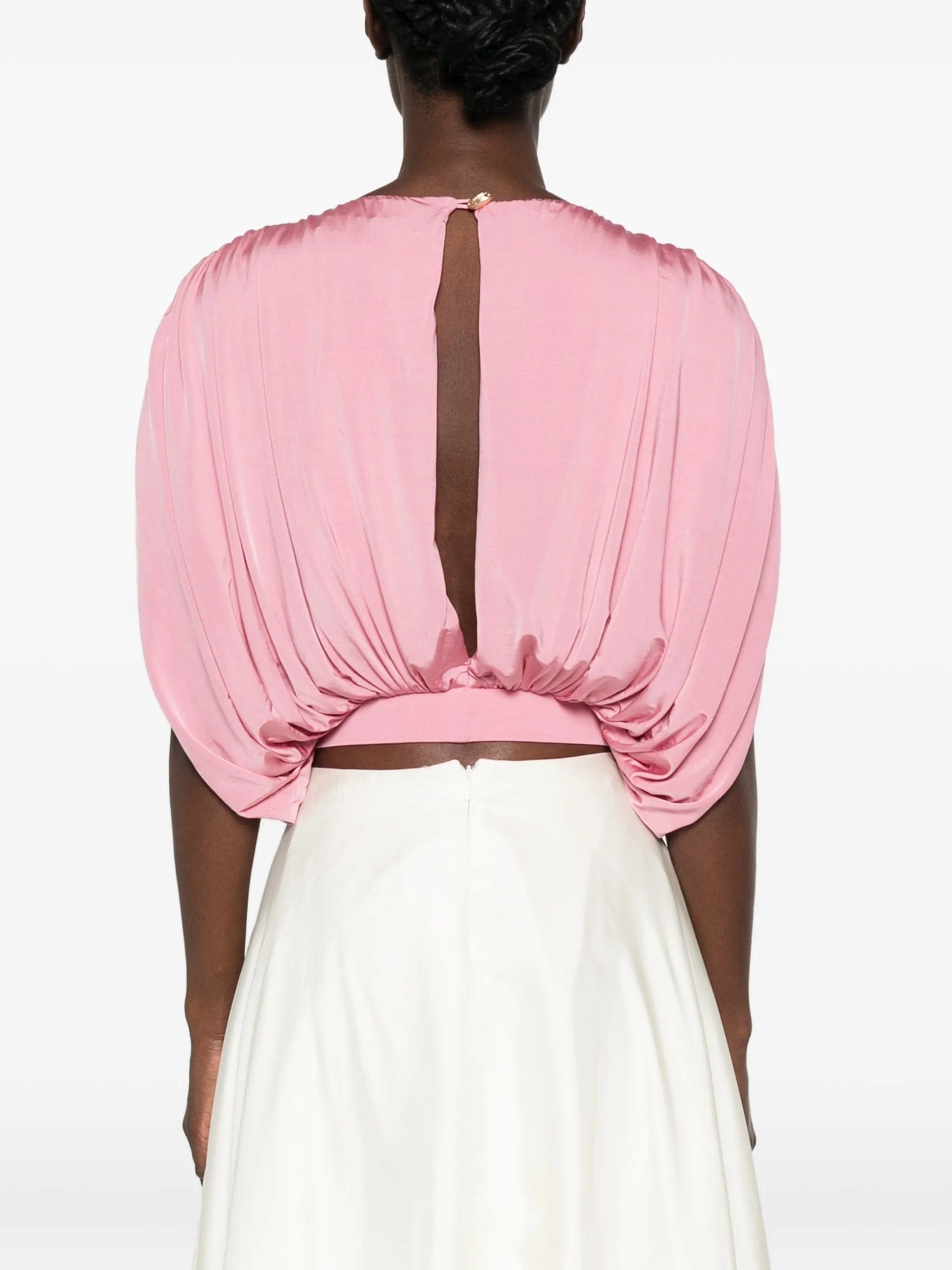 Abadia draped blouse