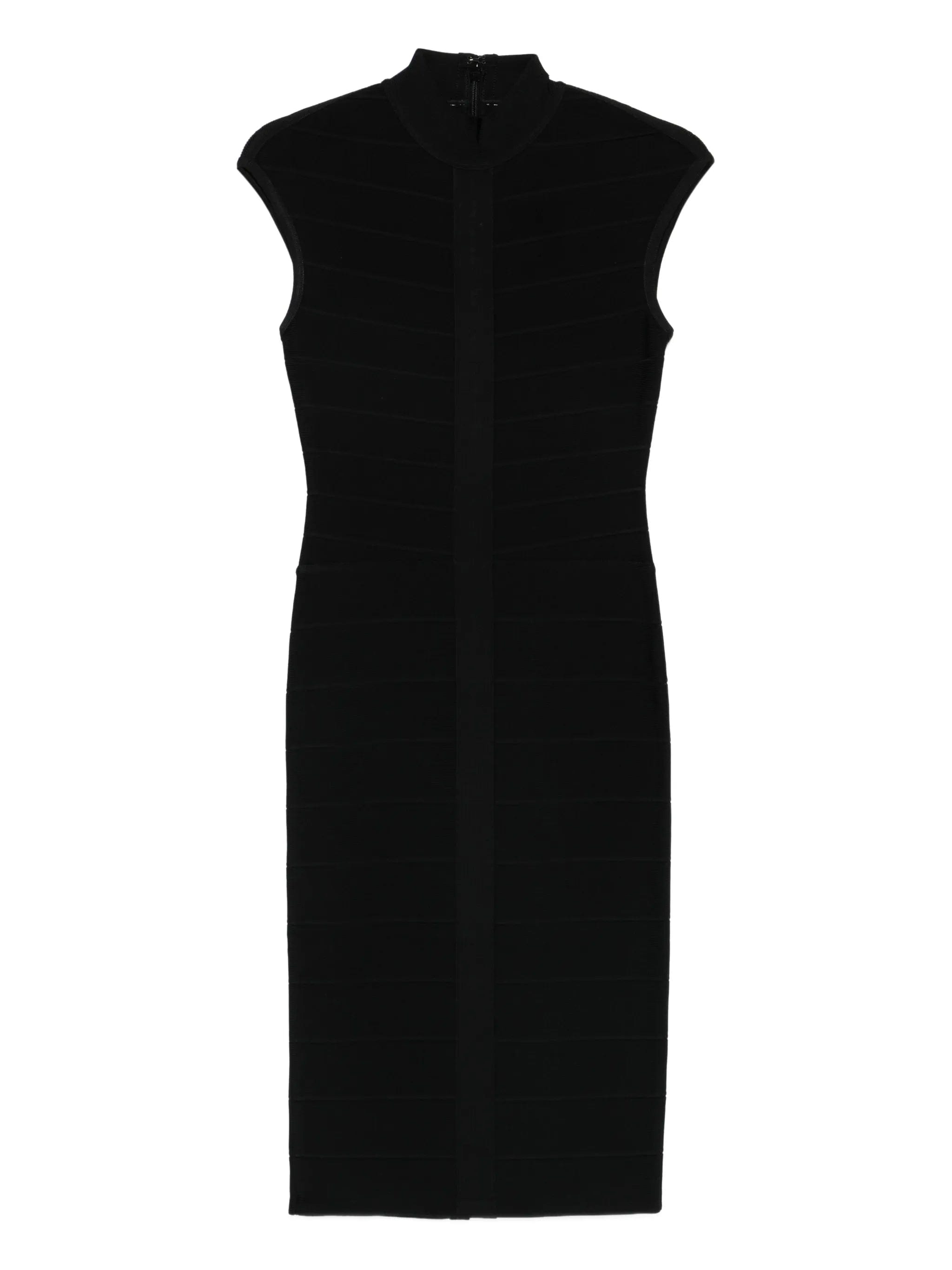 Herve Leger Davina high - neck midi dress