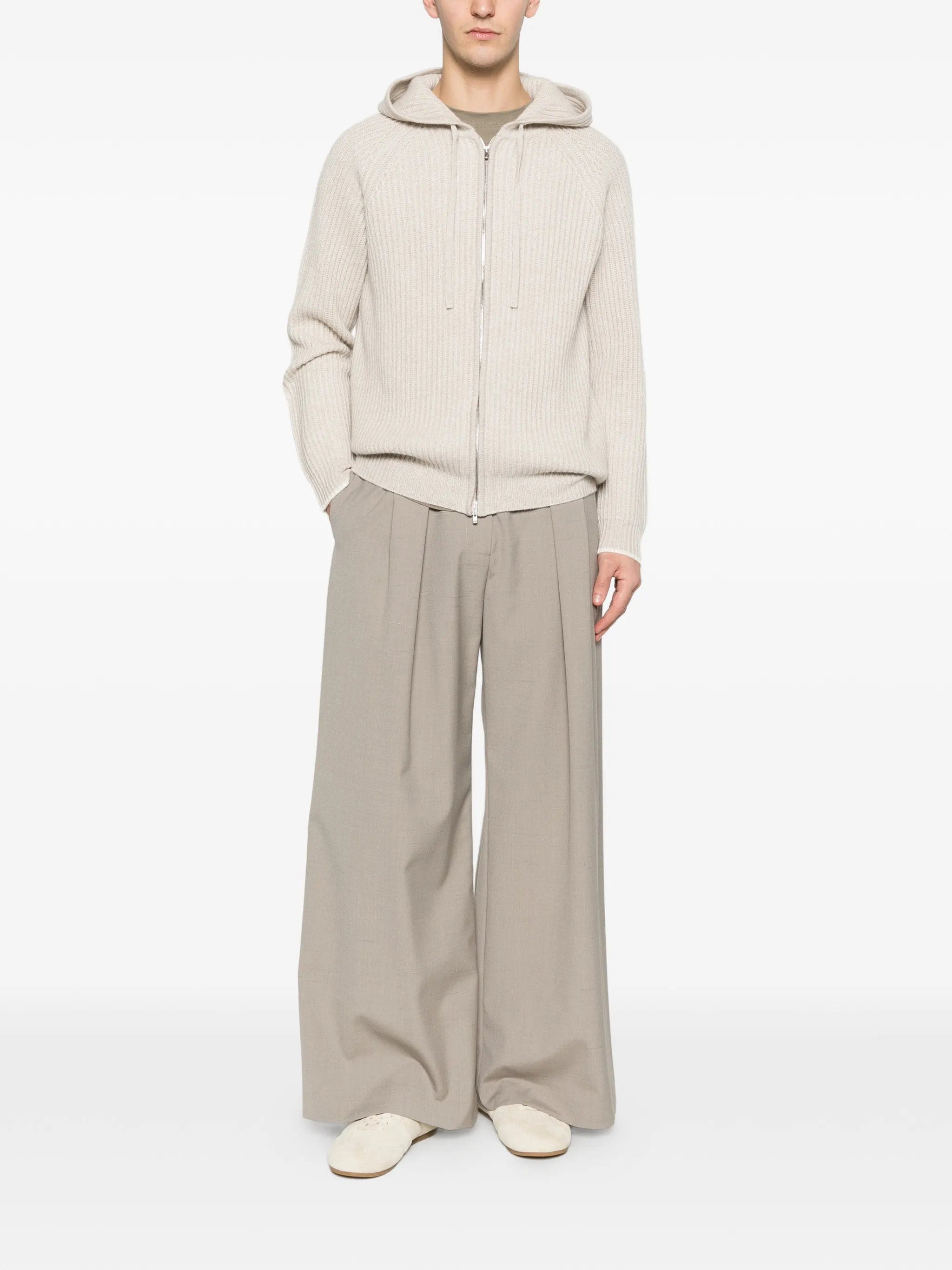 Arch4 zip - up hooded cardigan