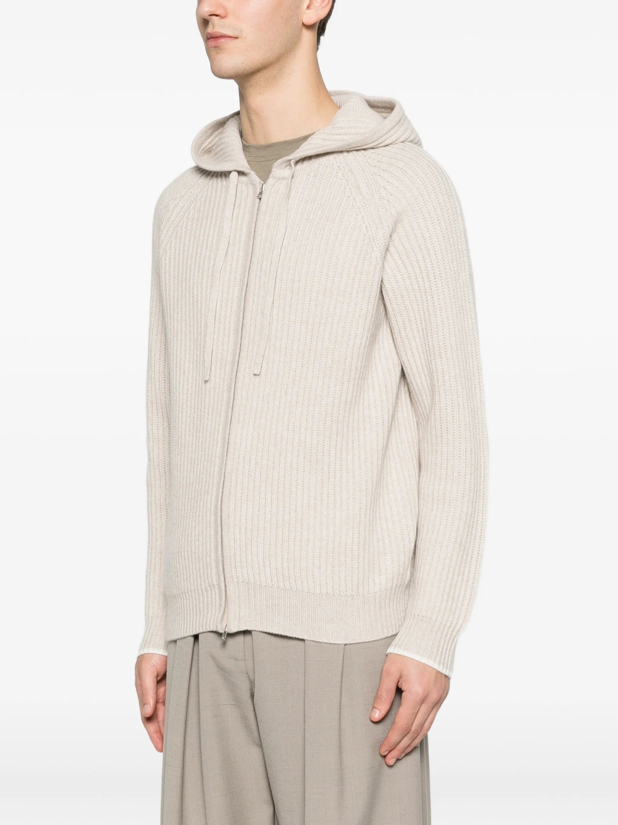 Arch4 zip - up hooded cardigan