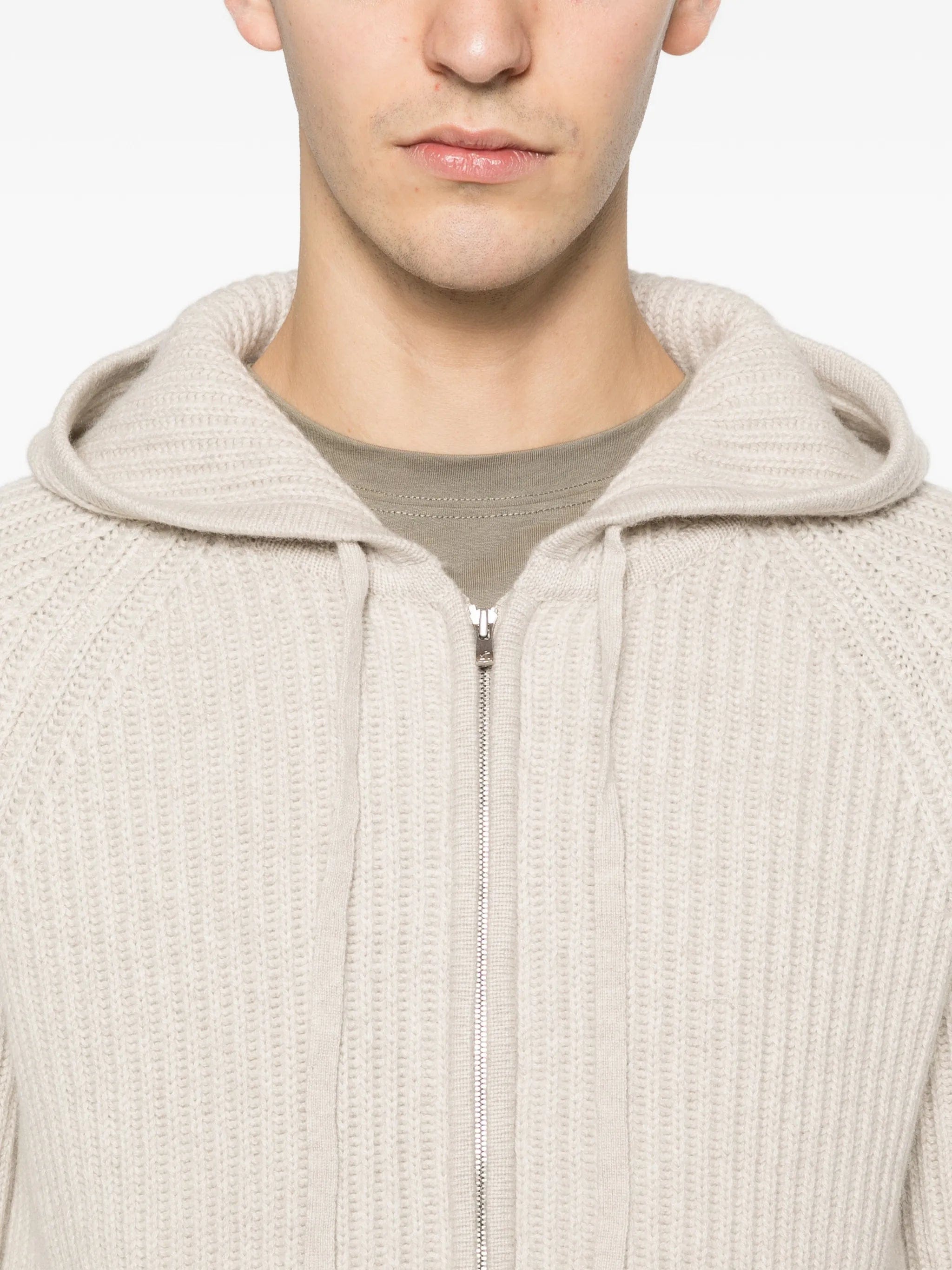 Arch4 zip - up hooded cardigan