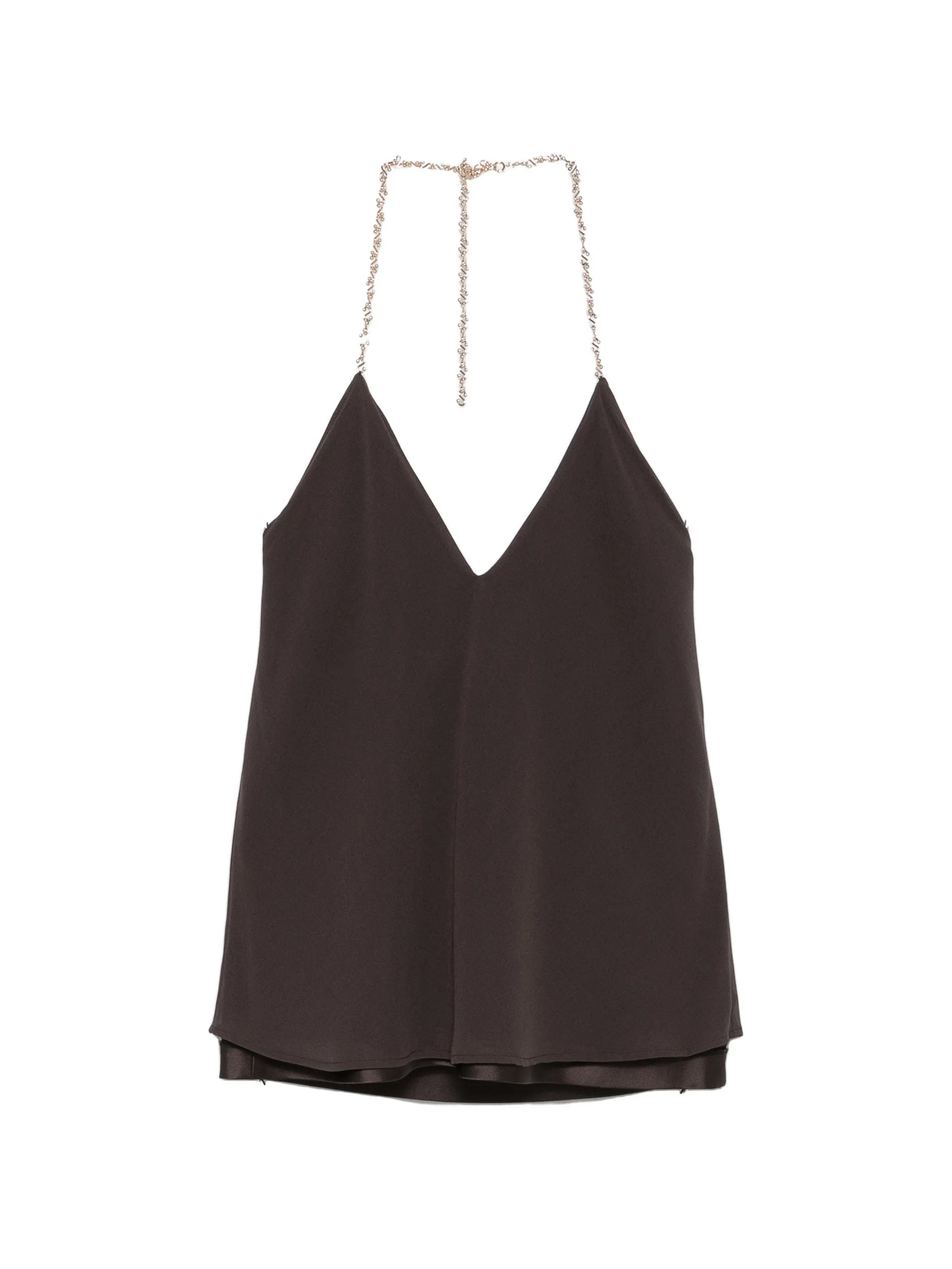 Sportmax Spxpiombo V - neck chain - strap top