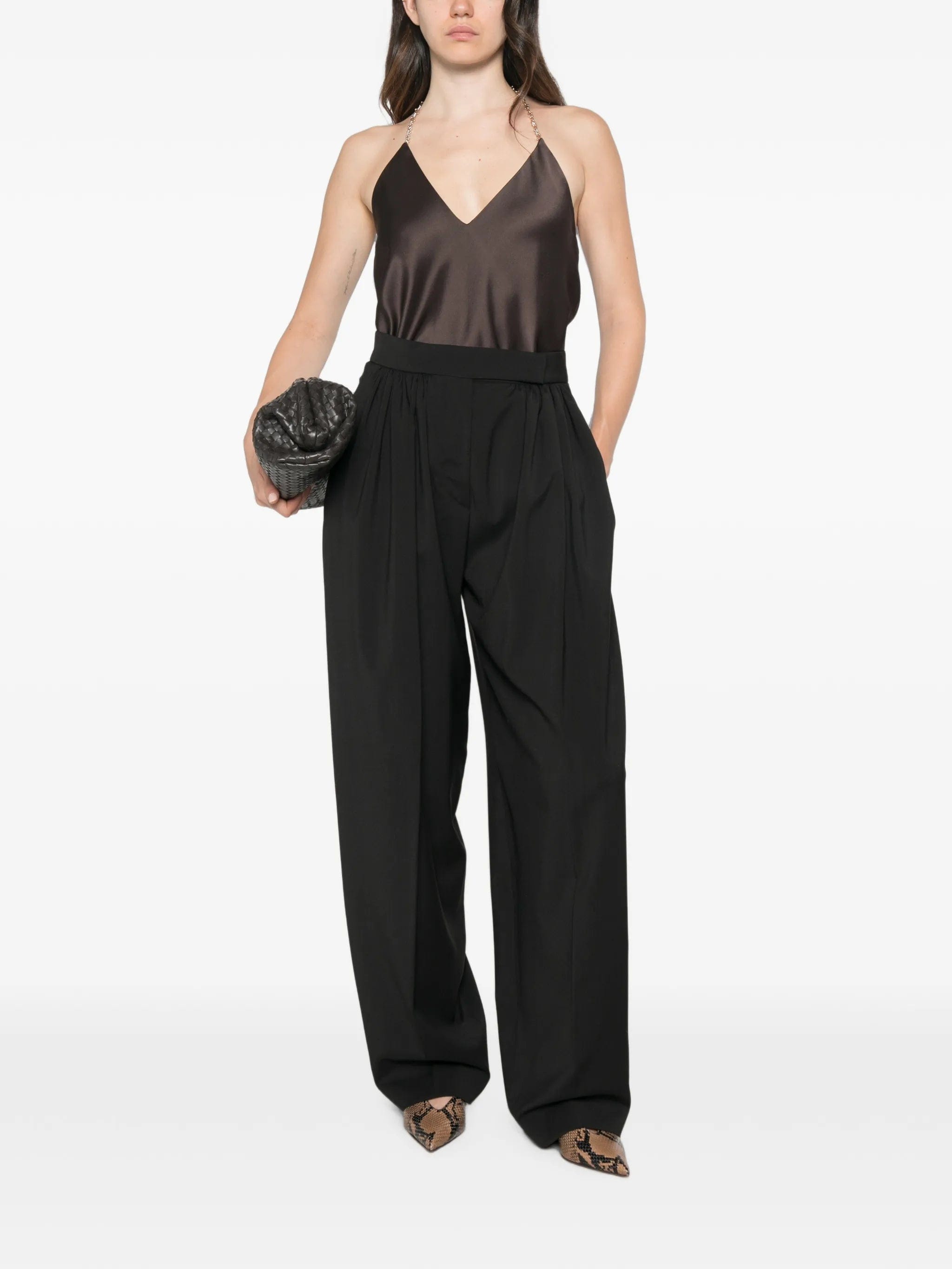 Sportmax Spxpiombo V - neck chain - strap top