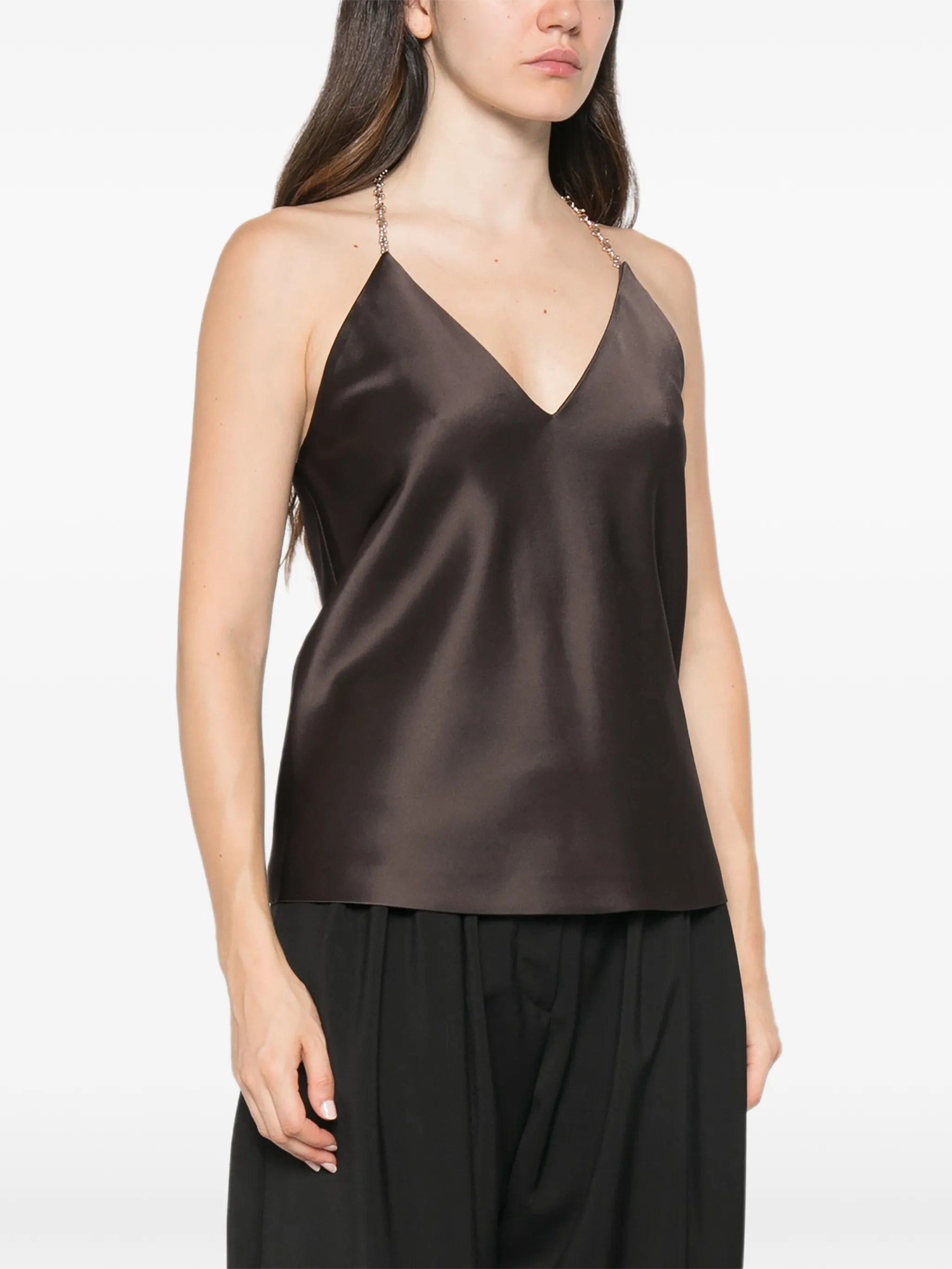 Sportmax Spxpiombo V - neck chain - strap top