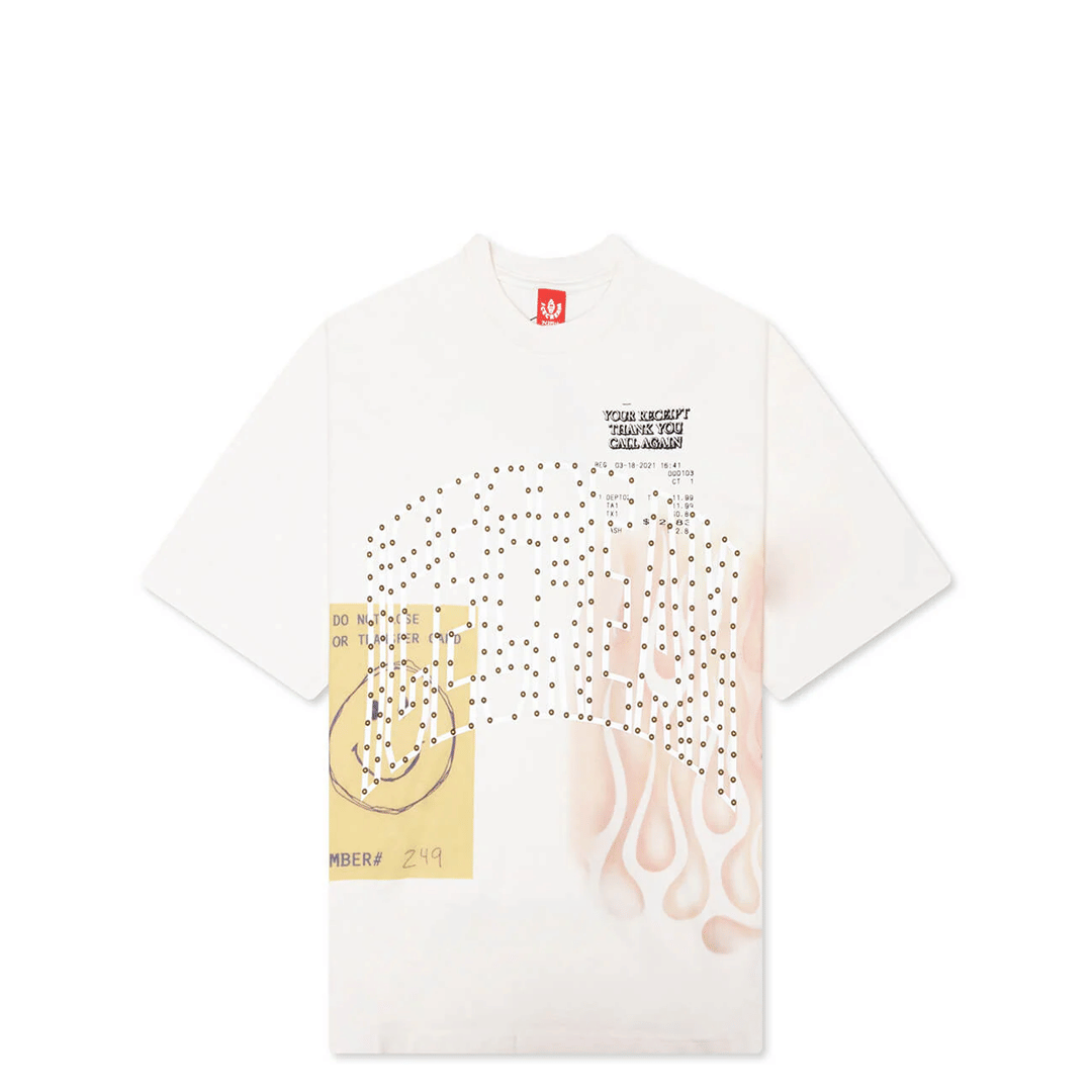 Icecream THE HILL SHORT SLEEVE KNIT (OVERSIZE) WHITE
