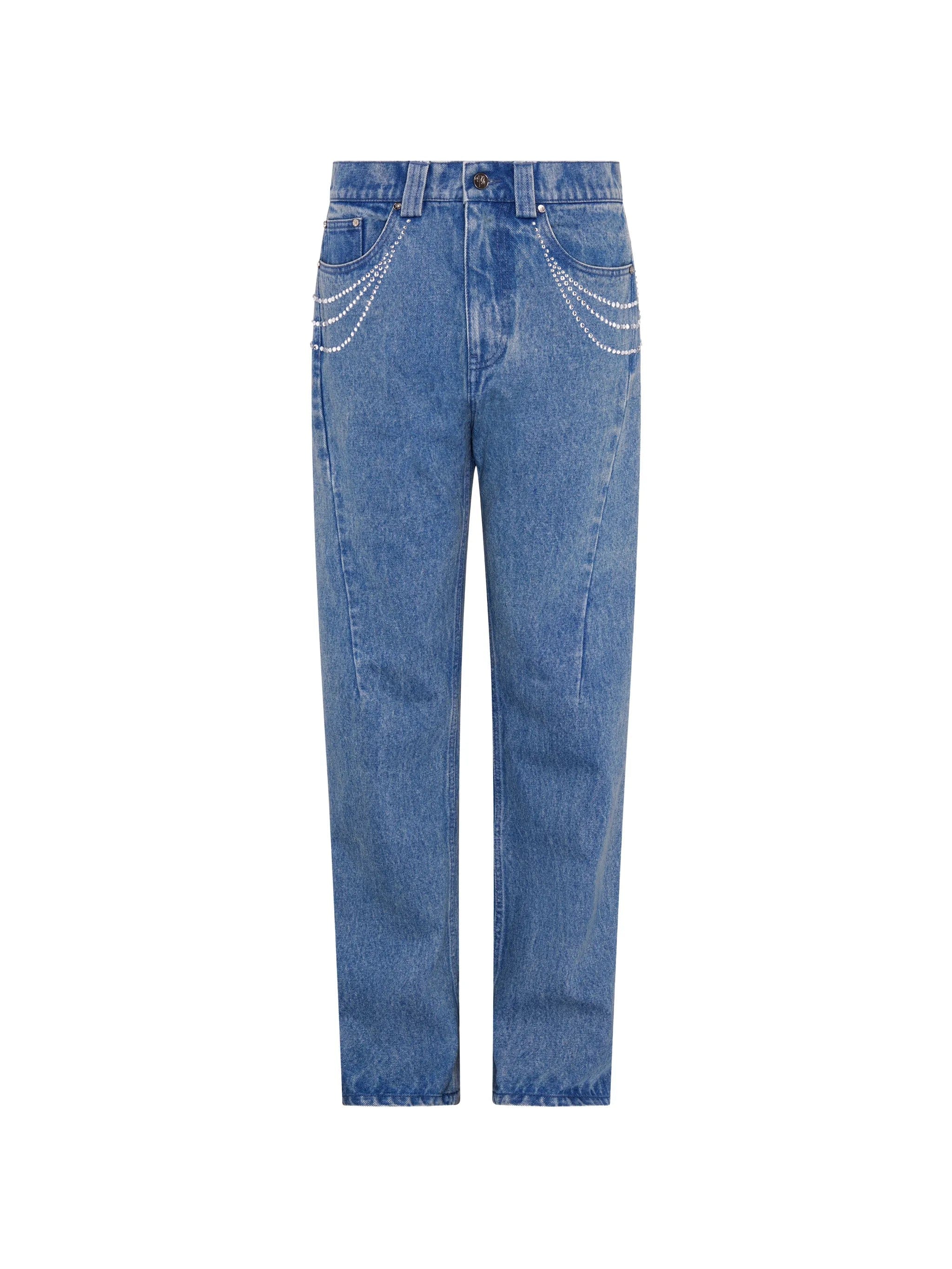 Paris Georgia jewelled straight jeans