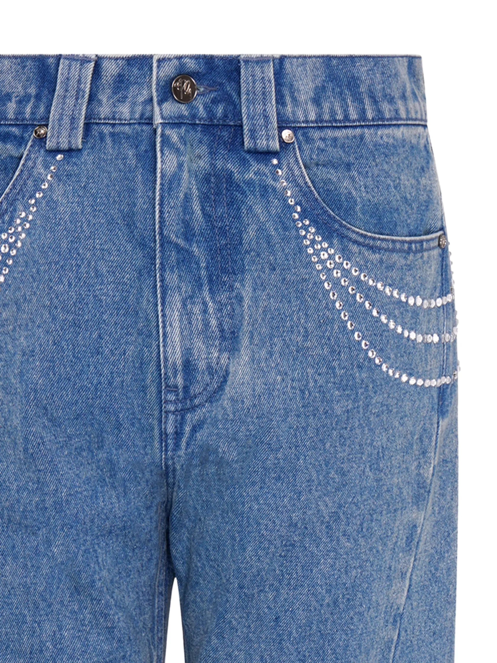 Paris Georgia jewelled straight jeans
