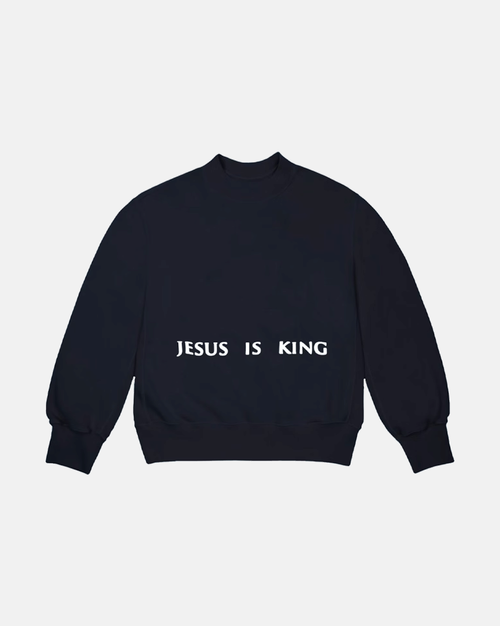 KANYE WEST JESUS IS KING FW19 PAINTING I CREWNECK NAVY