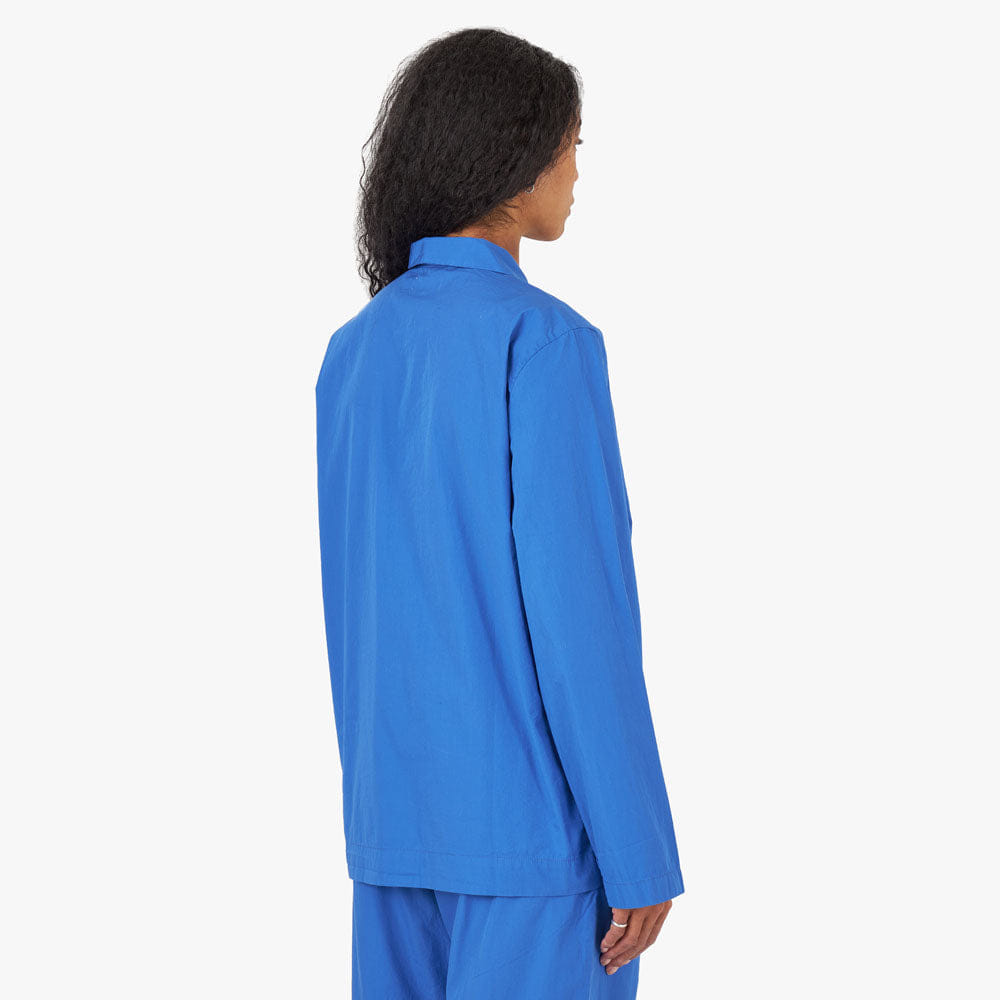 Tekla Fabrics Tekla Poplin Long Sleeve Shirt / Royal Blue