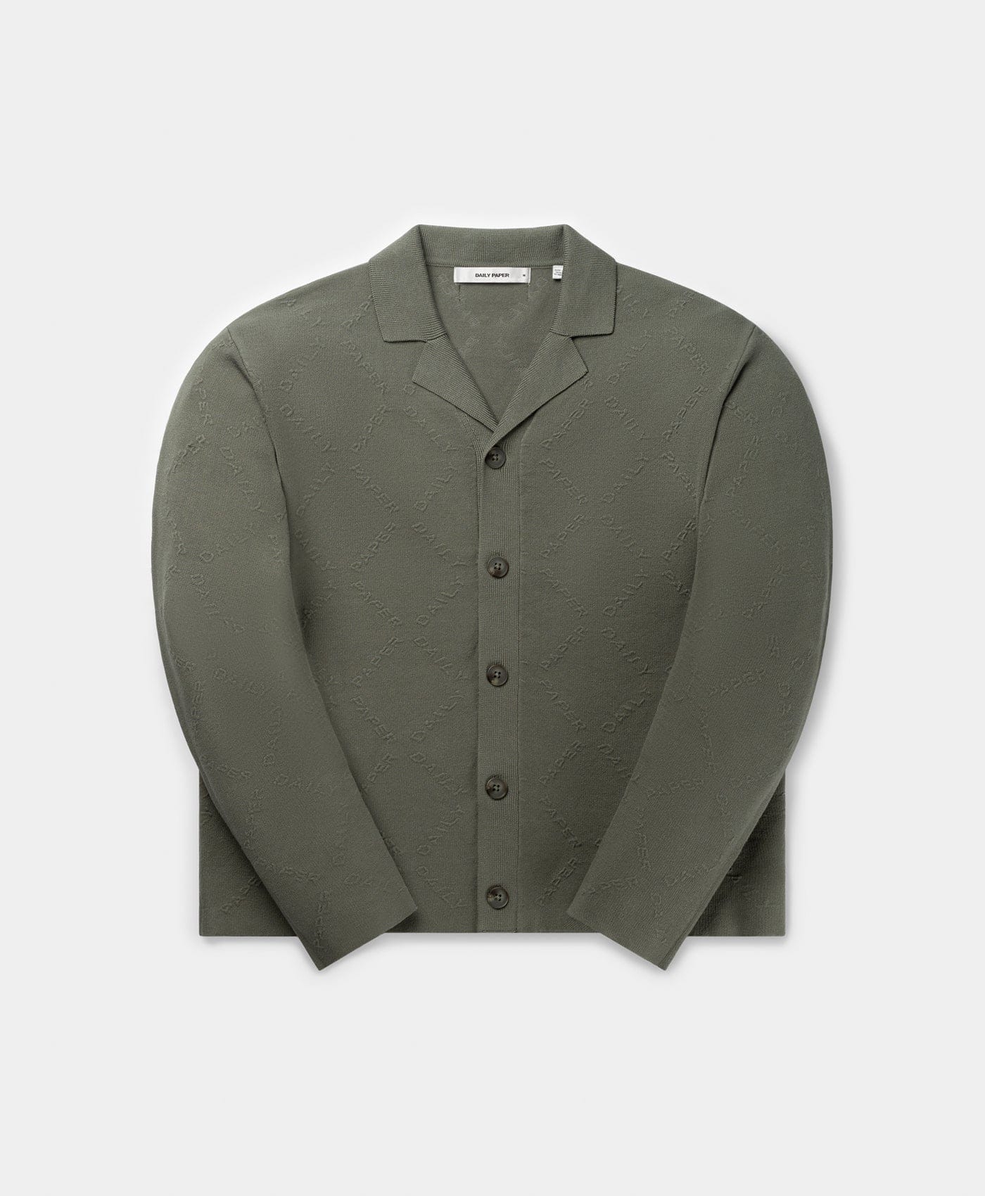 Diamond Shadown Green Diamond Knit Cardigan