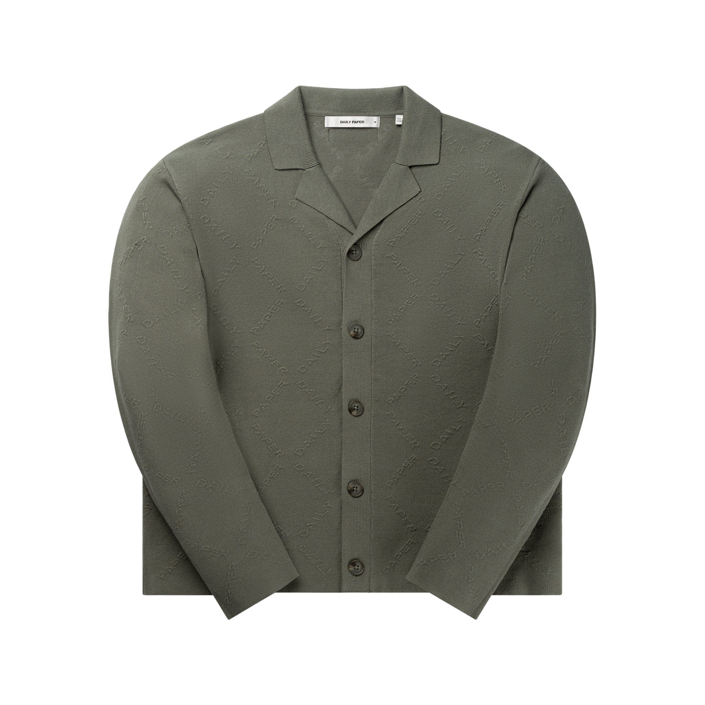 Diamond Shadown Green Diamond Knit Cardigan