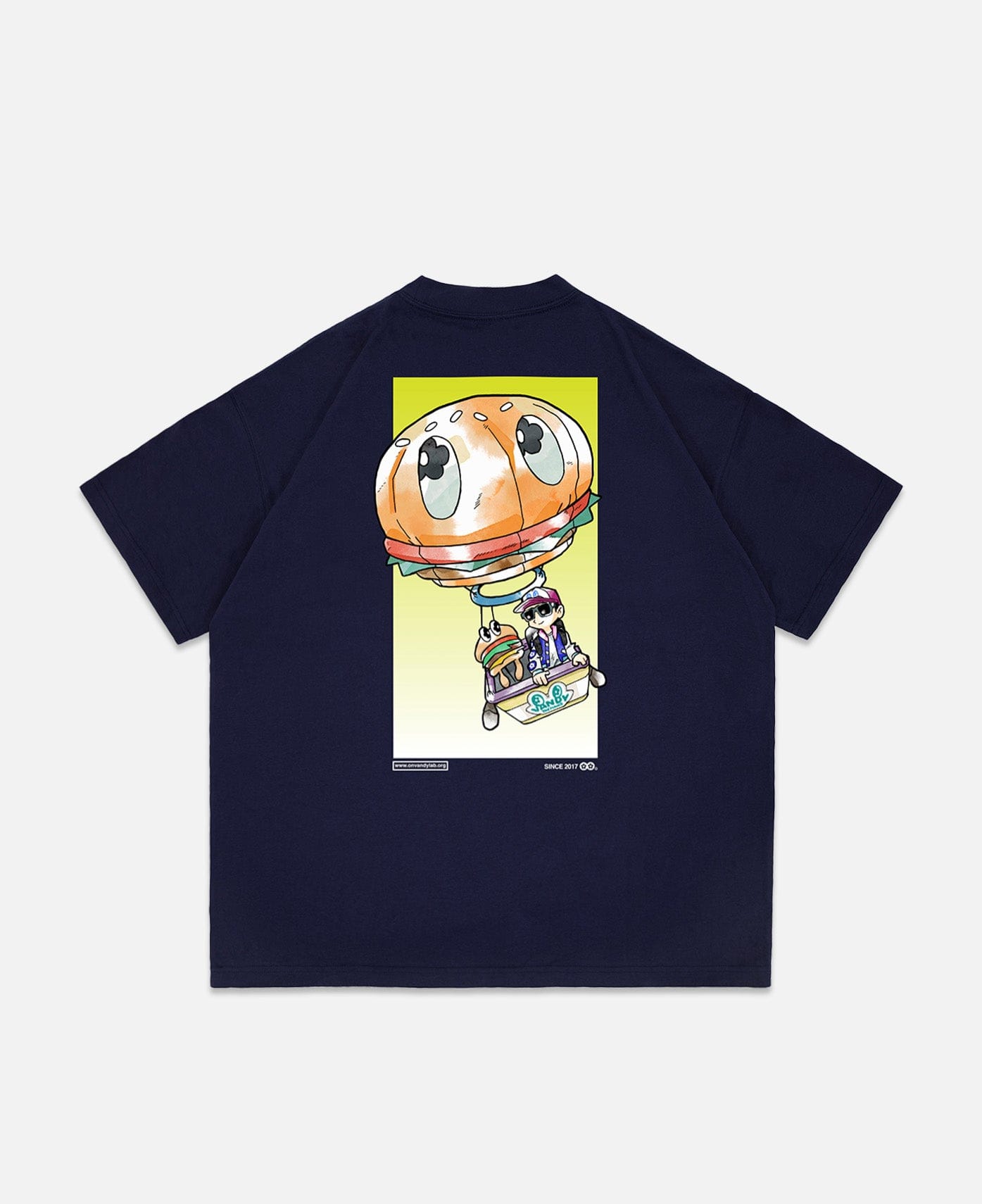 Vandy The Pink Anime Air Balloon T - Shirt (Navy)
