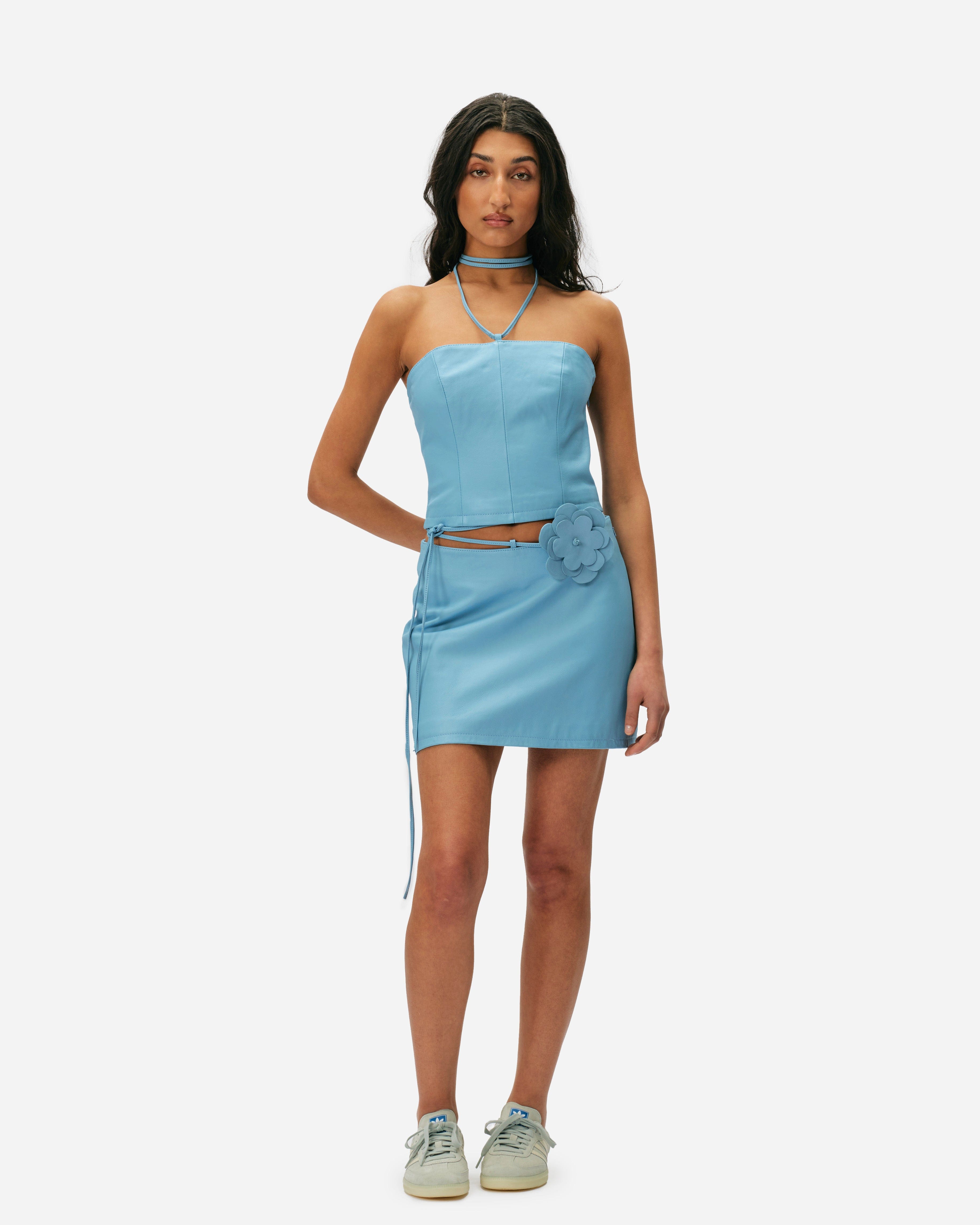 Second Female Aps (oval Square) Kicky Leather Skirt