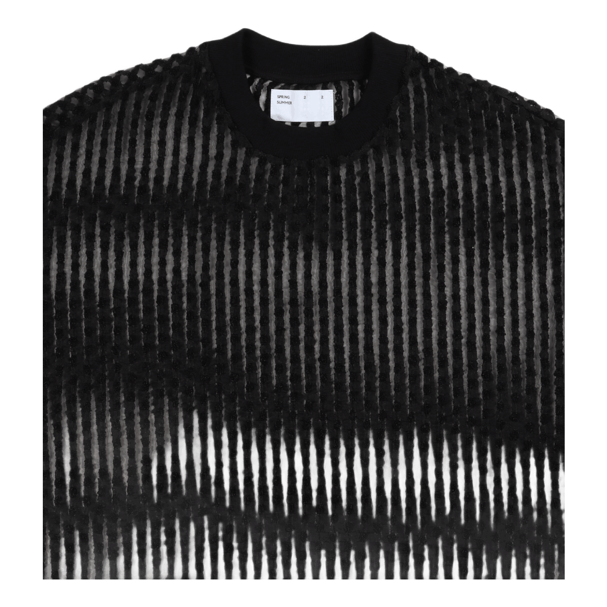 4sdesigns Wide Shirt S/s Black Organza W