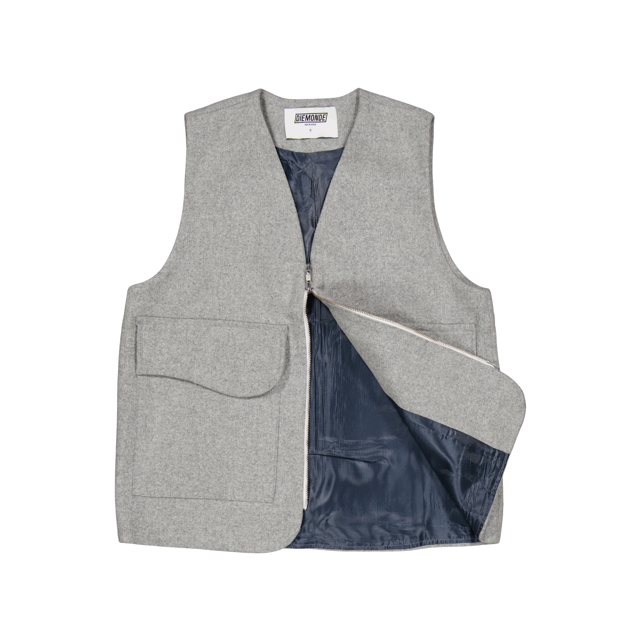 Diemonde Jakt - Wool Blend Vest Grey