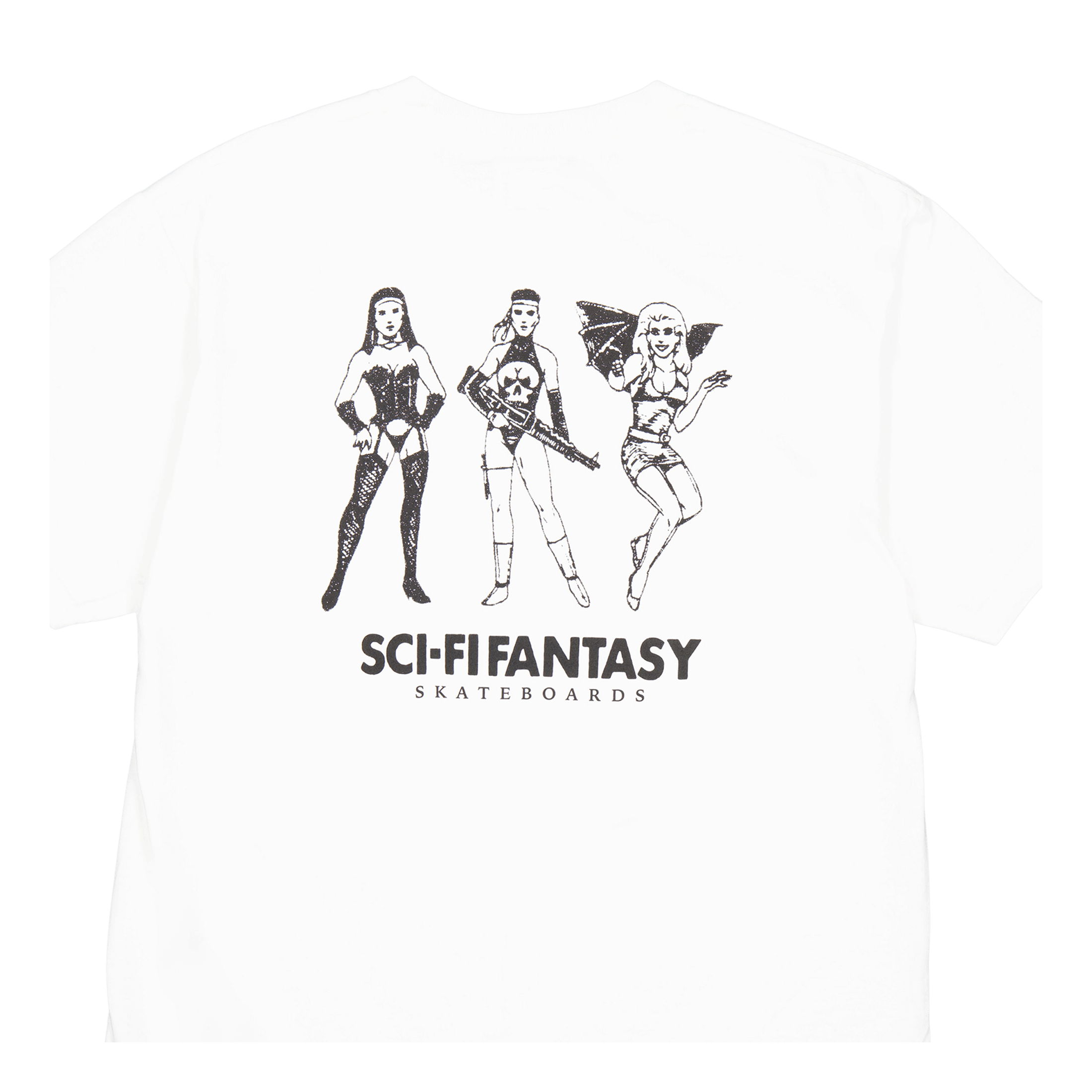 Sci-Fi Fantasy Macho Girls T - shirt White