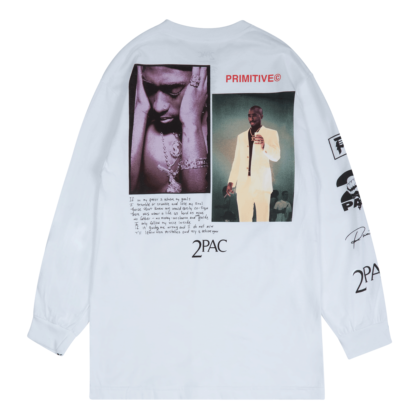 Primitive Skateboarding Voice L/s T-Shirt White
