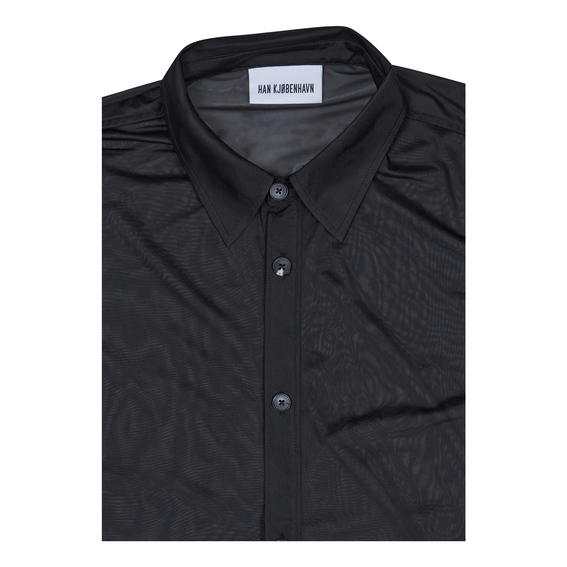 Han Kjobenhavn Gather Cuff Shirt Black