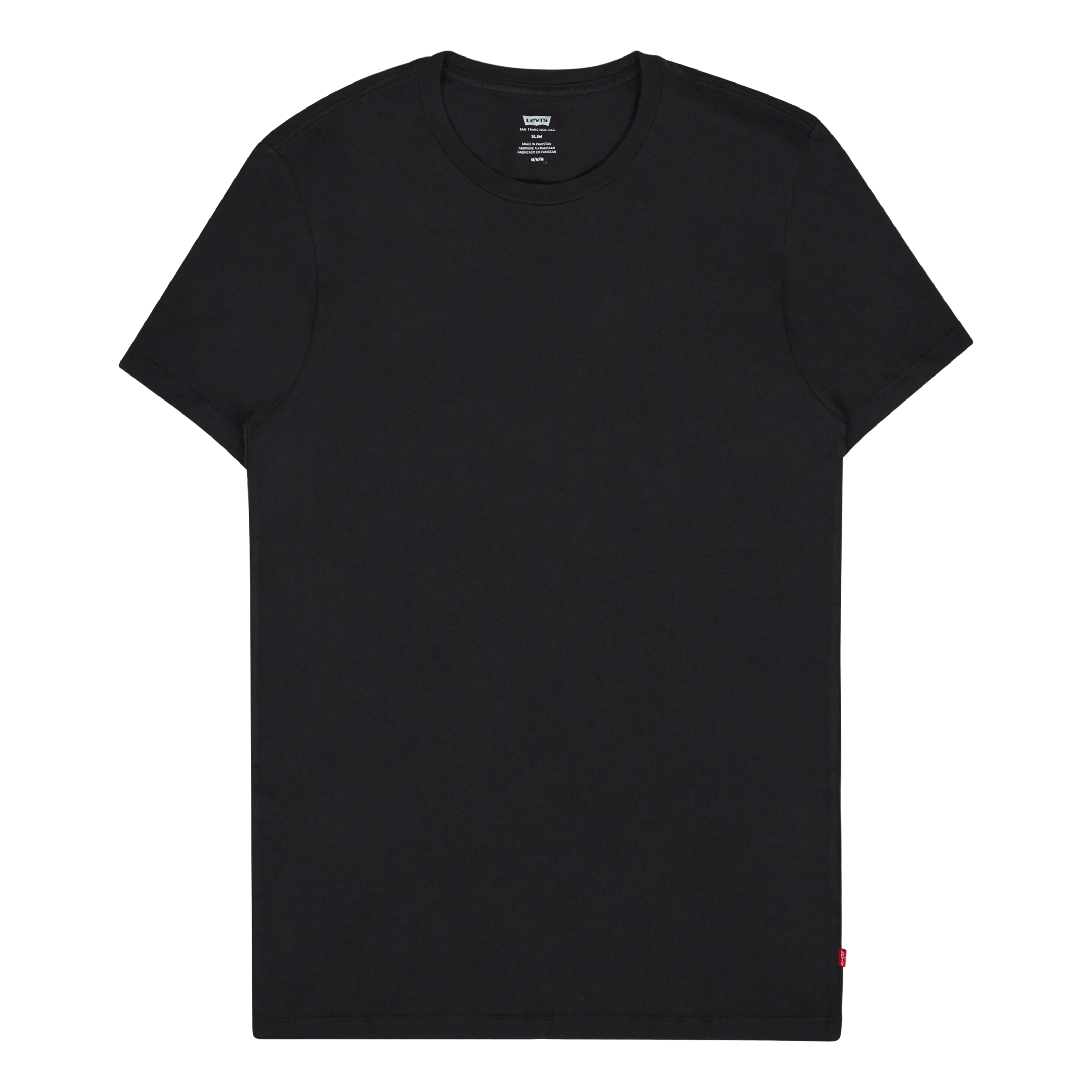Levi's Redtab Slim 2pk Crewneck 1 Two - pack T-Shirt Black + Black