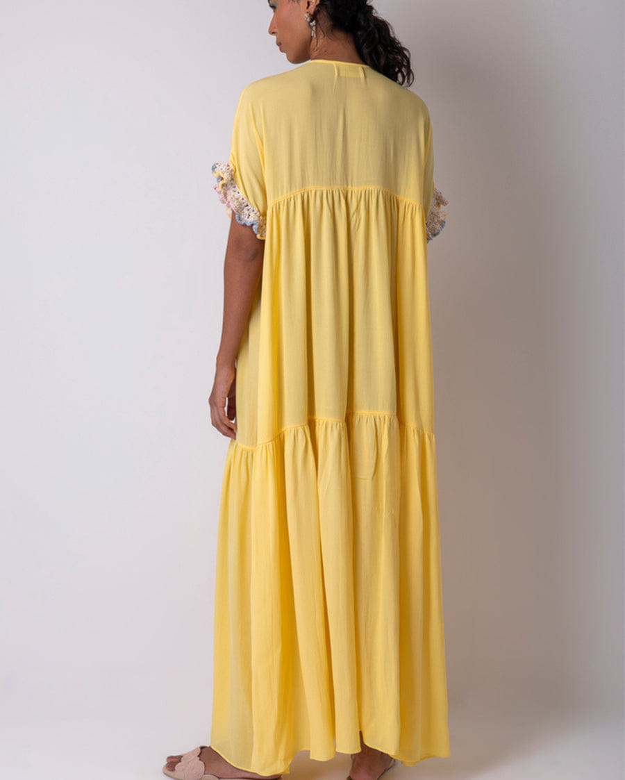 Catarina Mina-C Tunic Sacada Maxi Dress - Yellow