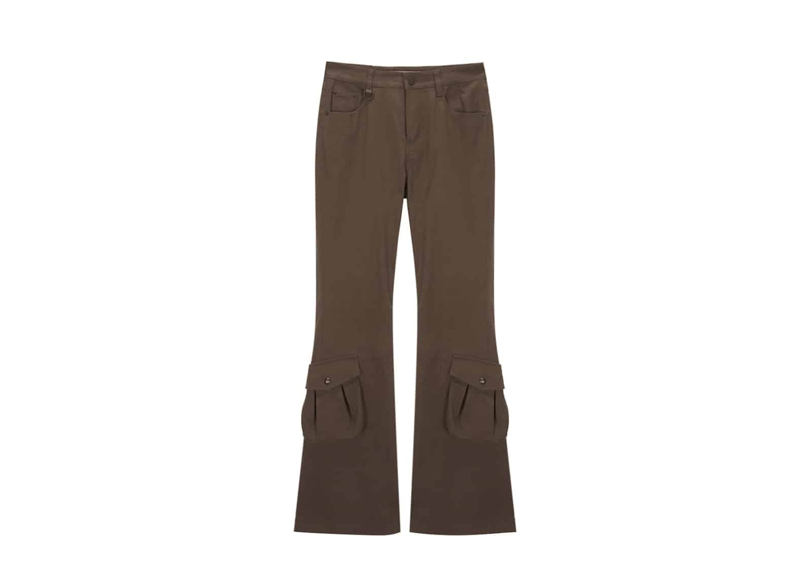 Matin Kim Boots Cut Cargo Pants Khaki Brown PT048